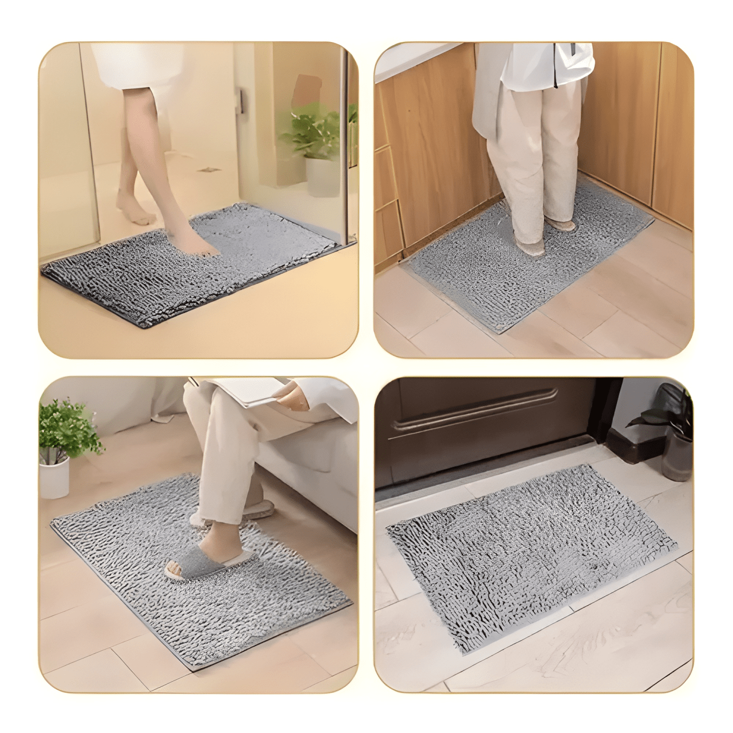 Alfombra Baño Microfibra 40 X 60 Cm Bajada Ducha #1-2