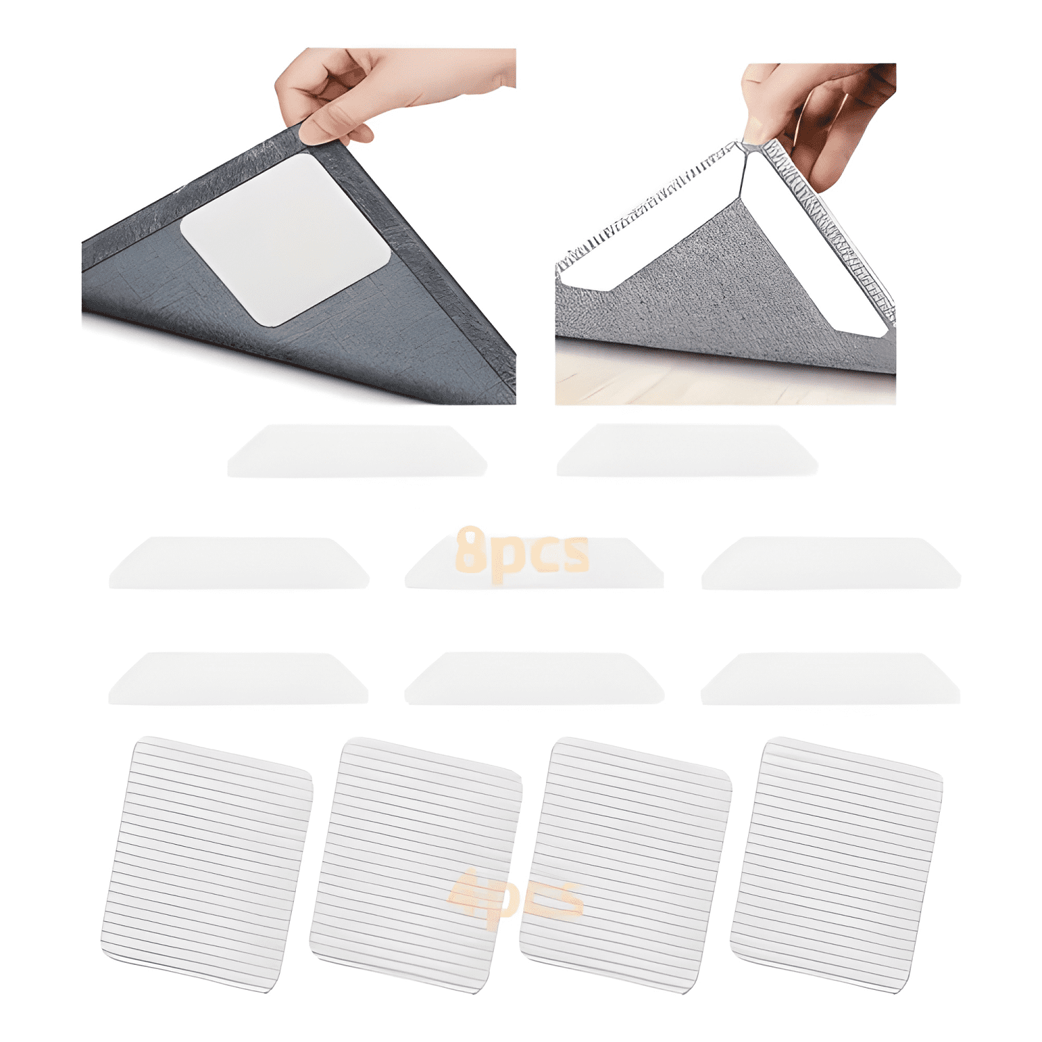 Almohadillas Para Fijar Alfombras Antideslizantes Pack X4 #2-1
