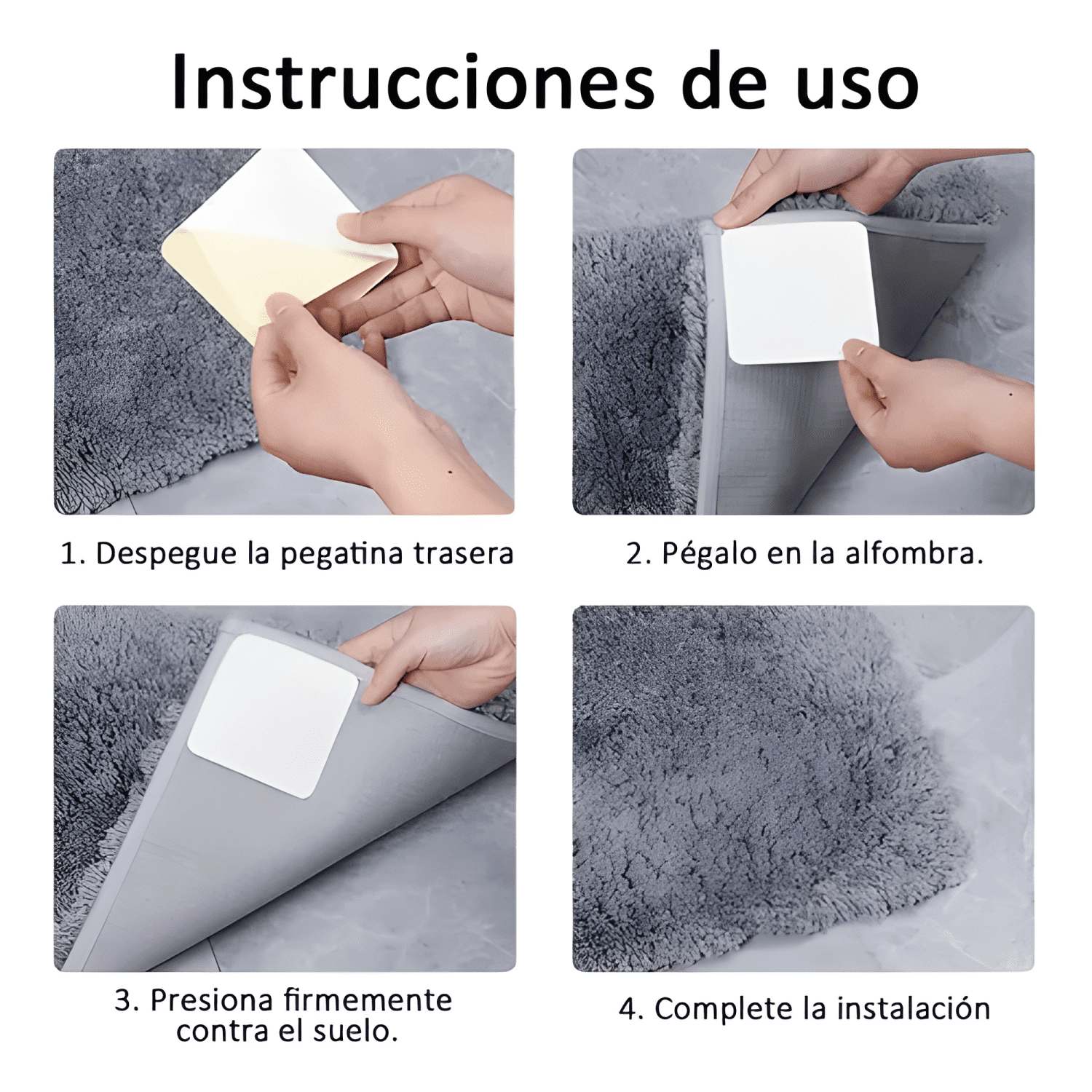 Almohadillas Para Fijar Alfombras Antideslizantes Pack X4 #2-3