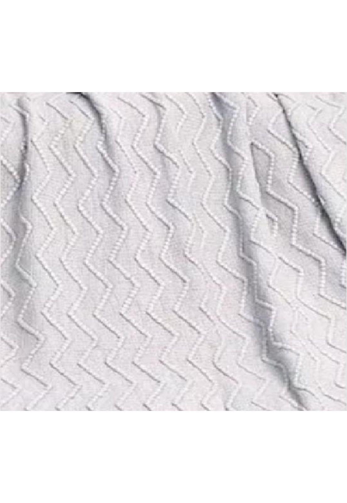 Piecera de cama manta sofá grueso 500g color gris-2