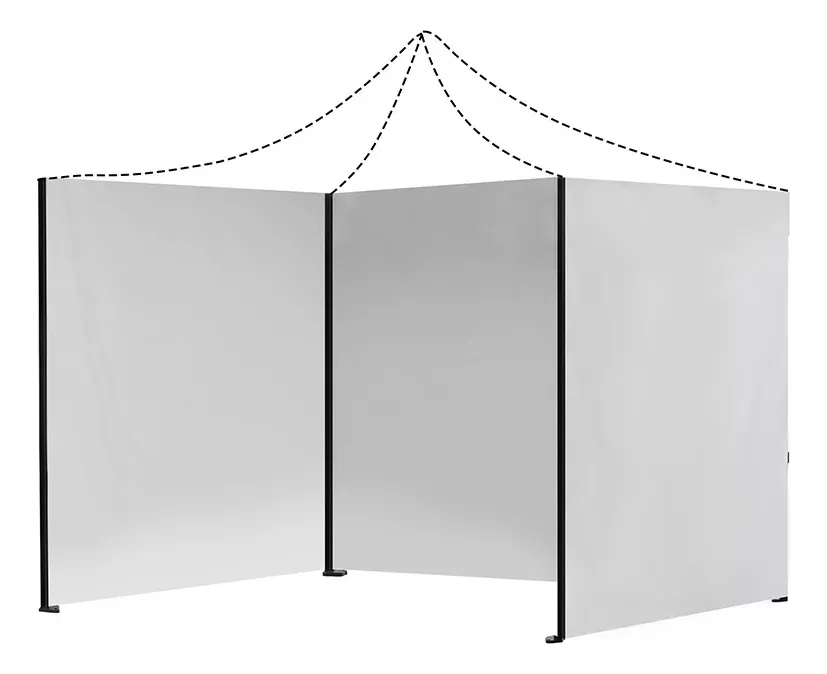 Repuesto pared lateral toldo 3x3 azul-1