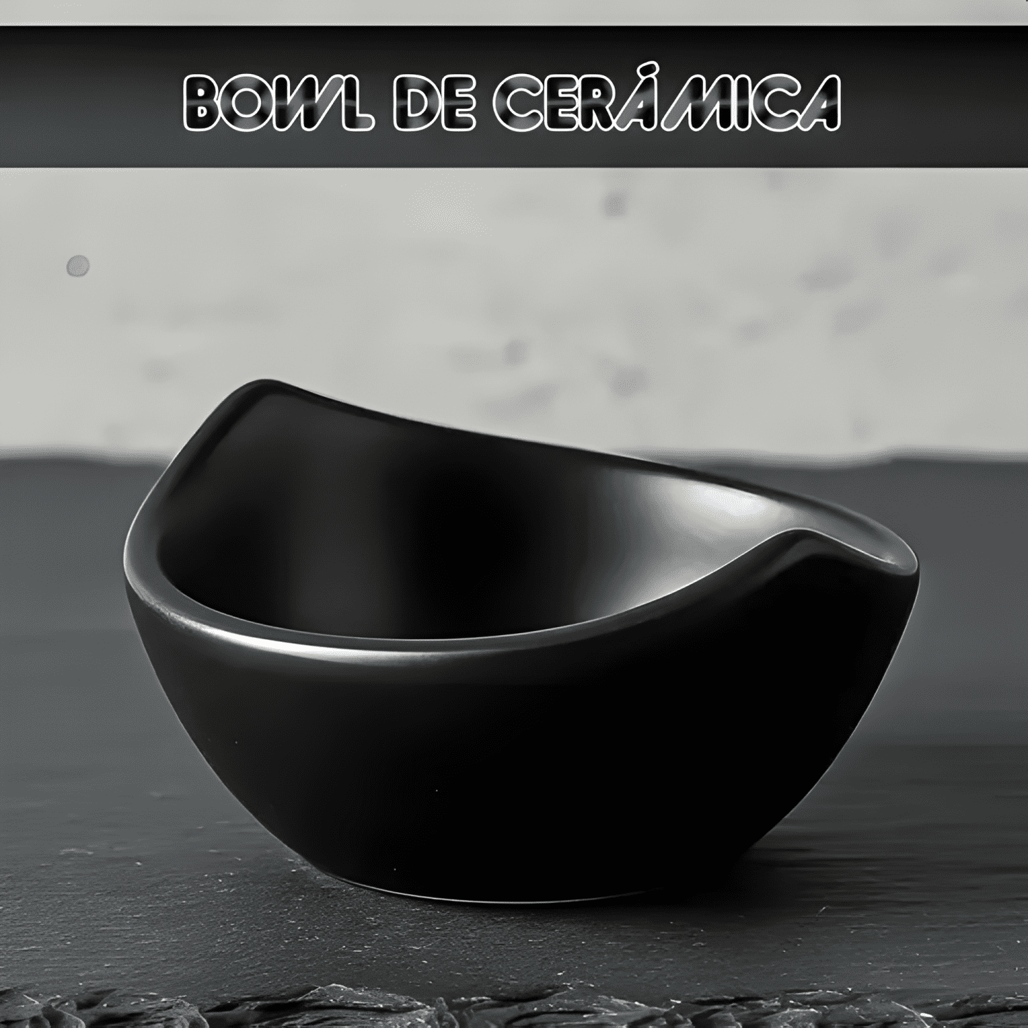 De bowls de cerámica para aperitivos con bandeja de bambú-3