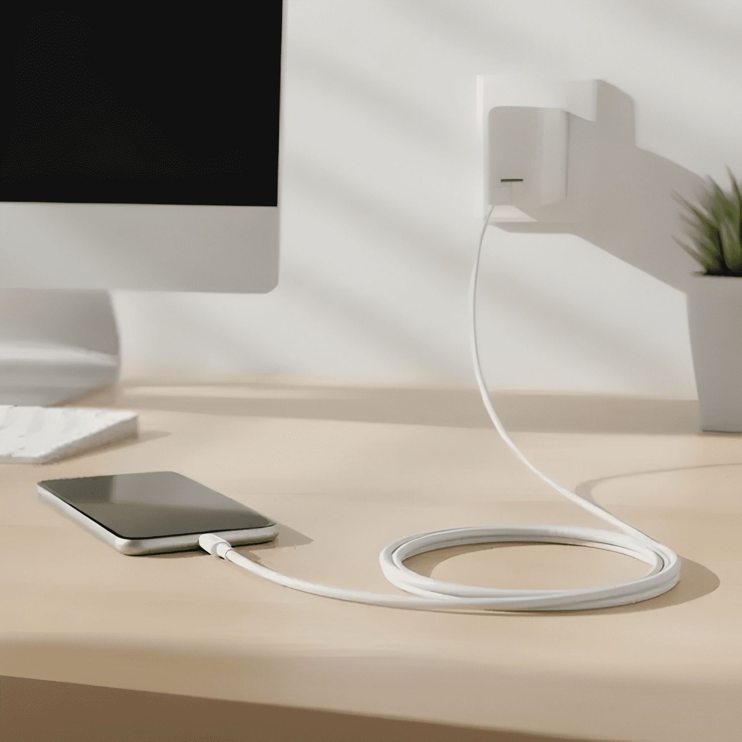 Cable USB carga rápida para iphone lightning 1mt-4