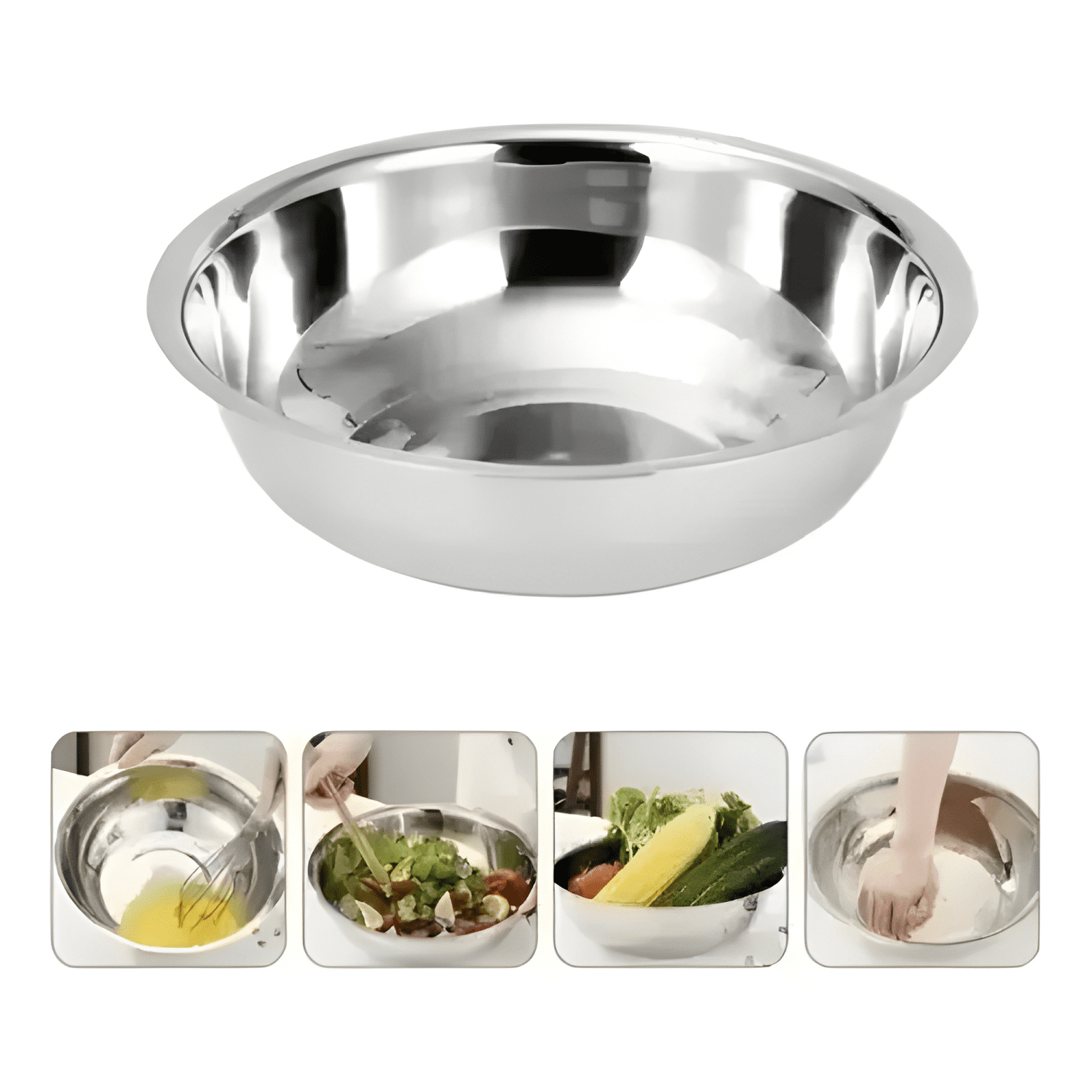5 bowls para batir mezcla en acero inoxidable 25cm #30-0