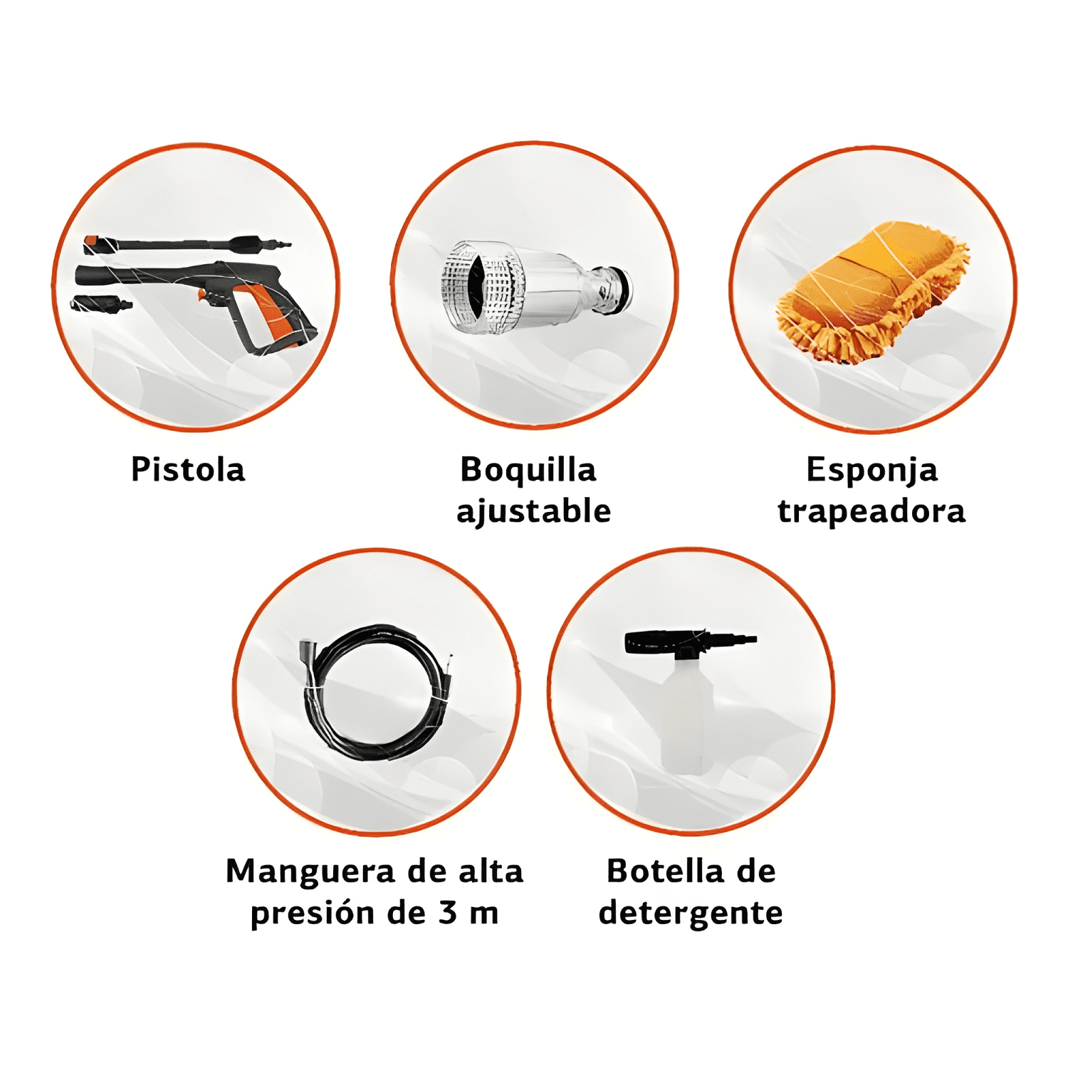 Hidrolavadora Eléctrica Daewoo 1400w 105bar Negro/naranja #6-4