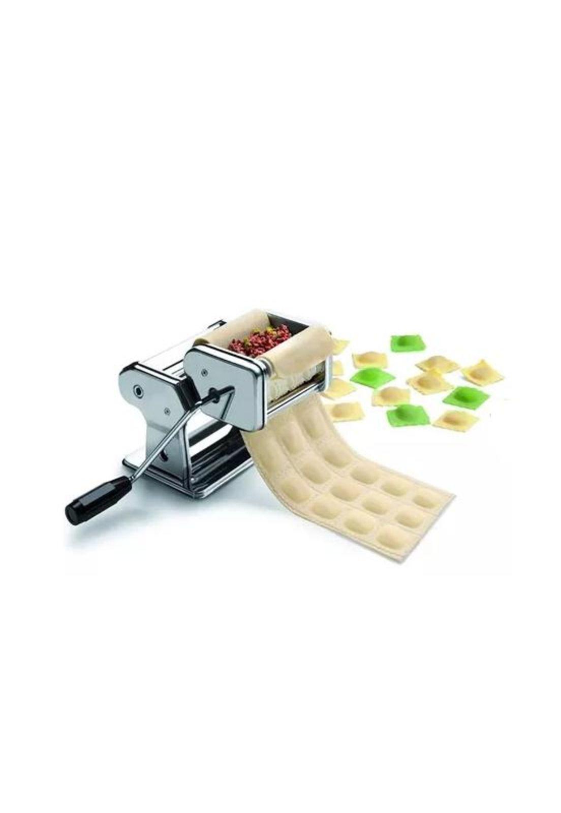 Máquina para hacer ravioles pasta casera manual color gris-3