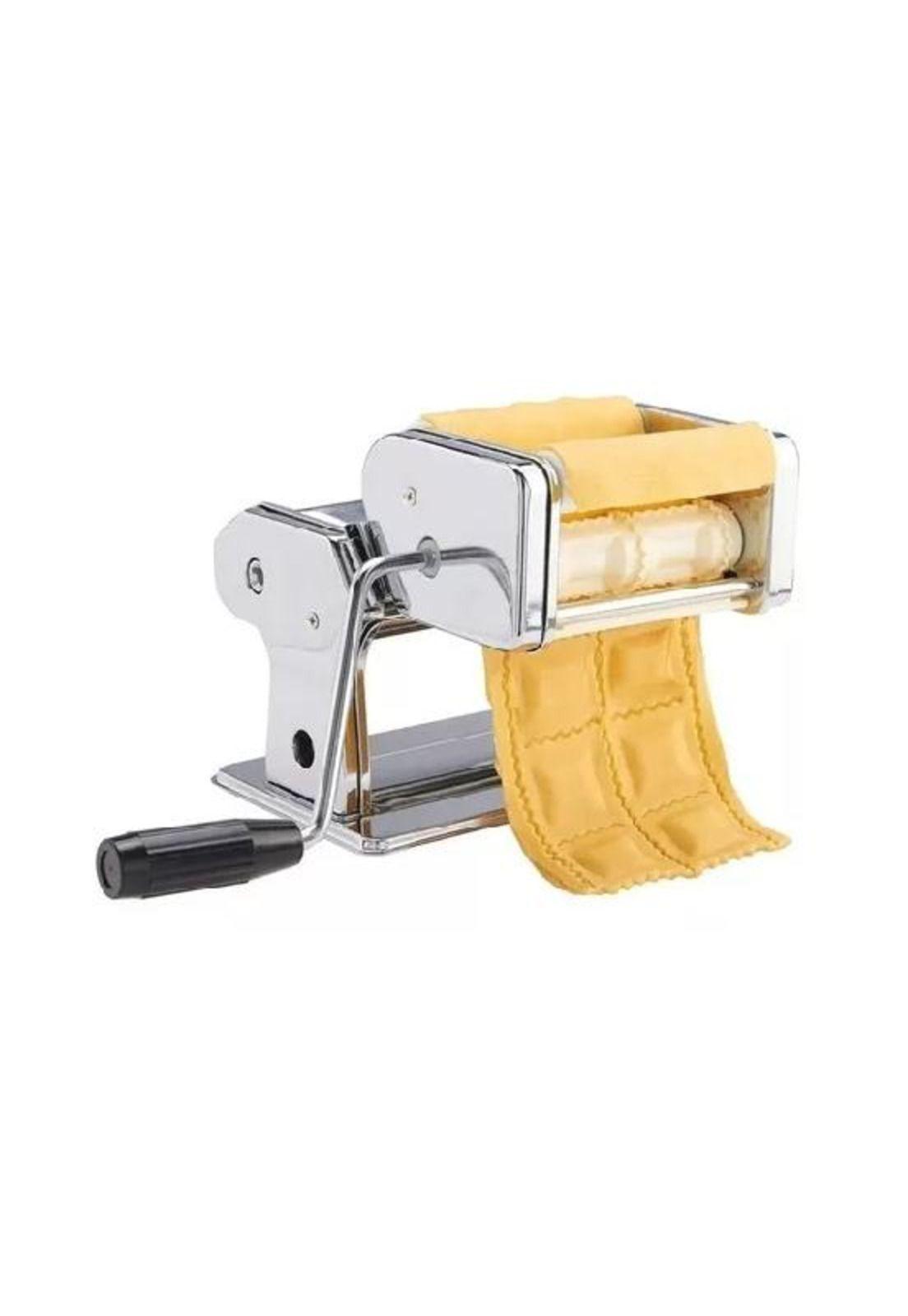 Máquina para hacer ravioles pasta casera manual color gris-4