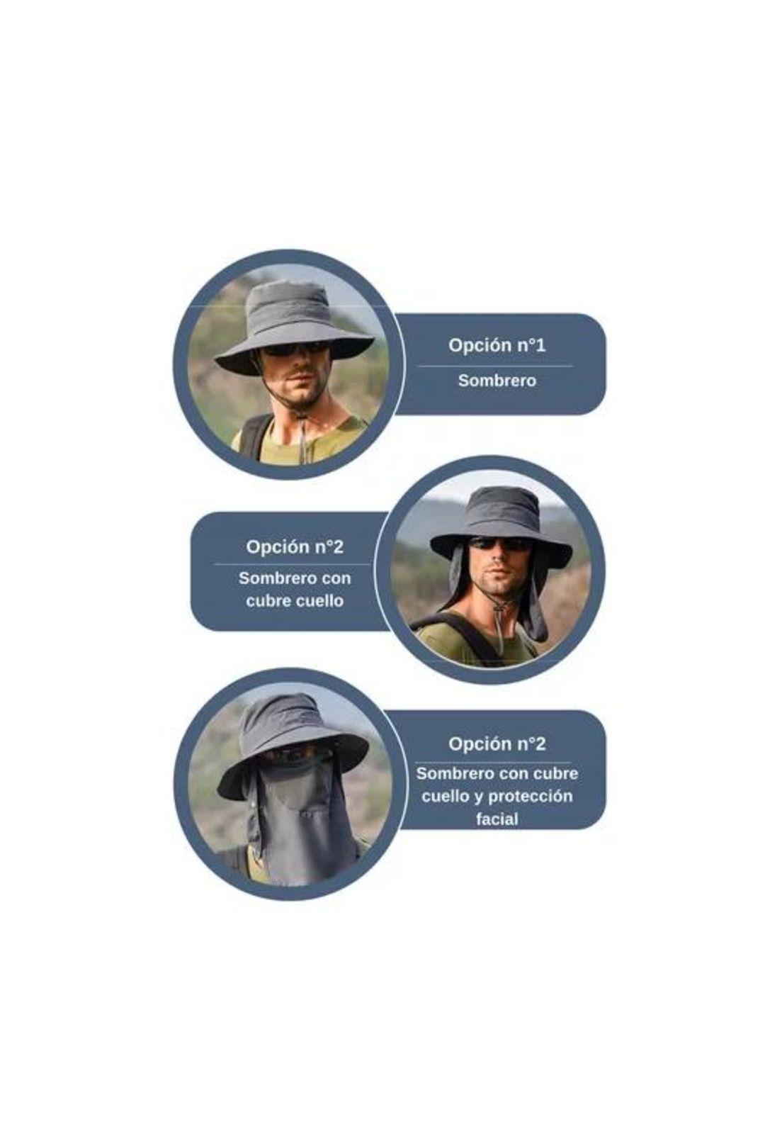 Sombrero Boonie Legionario Protección Solar Azul Marino-2