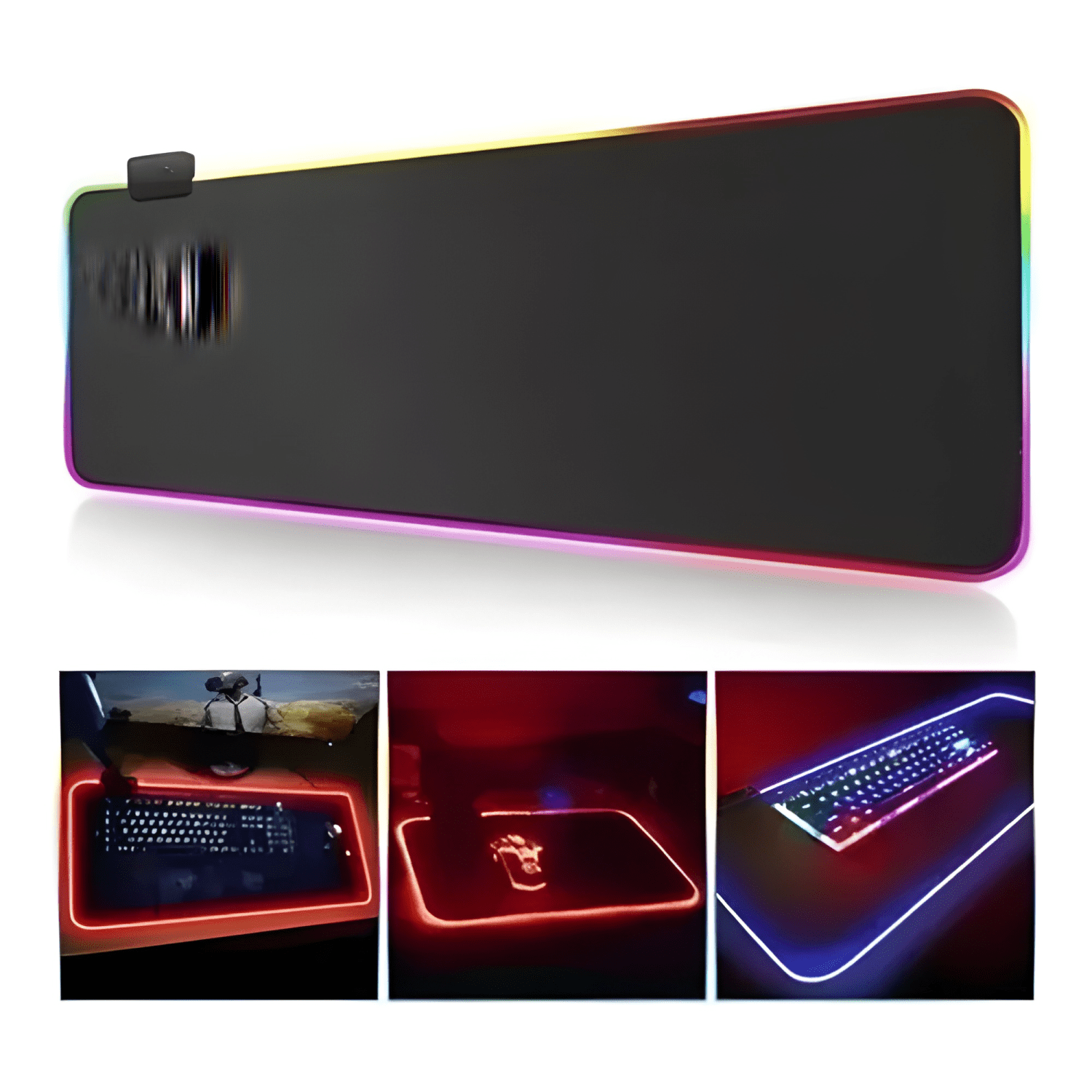 Mouse Pad Retroiluminado Led Luces Rgb Gamer 90x40cm-2