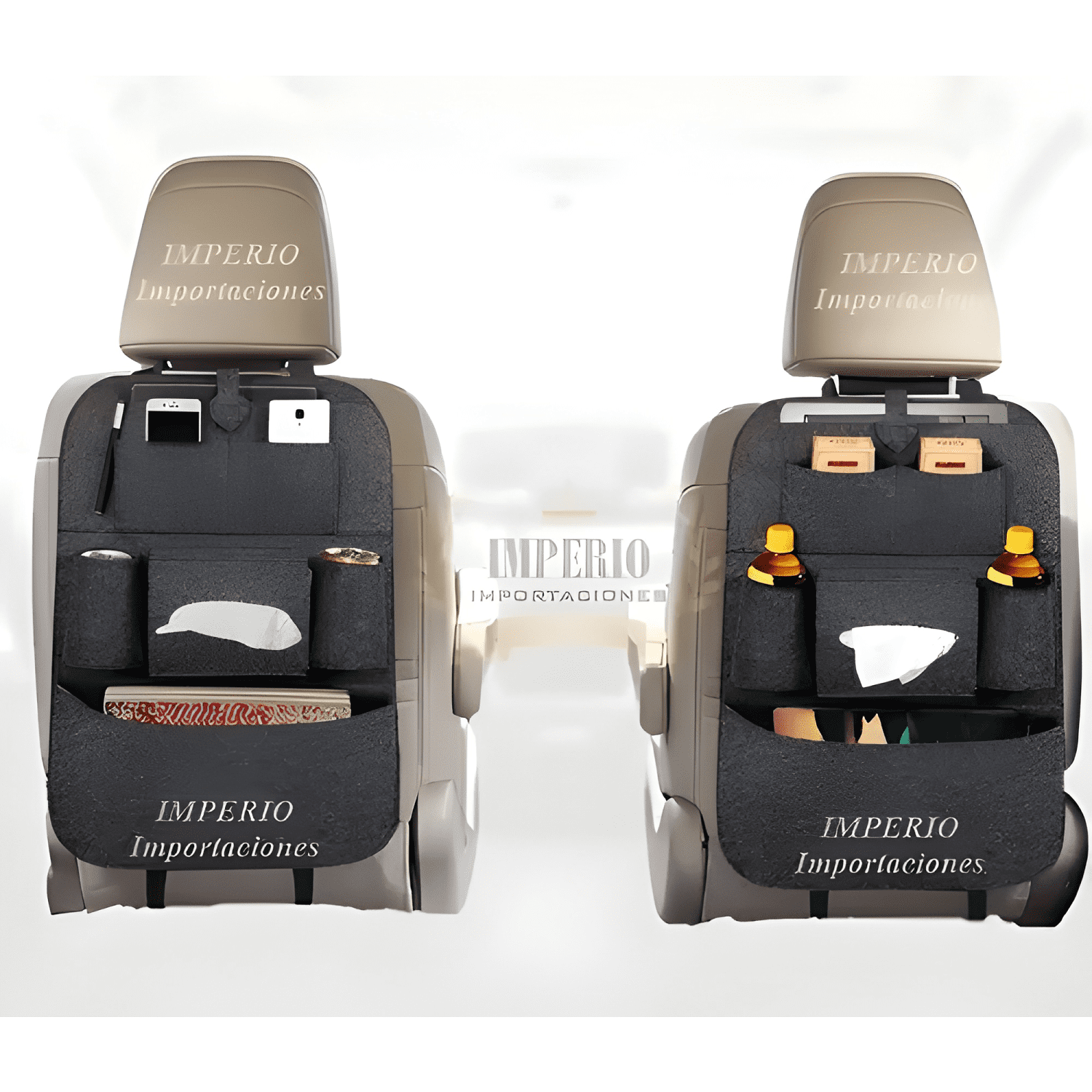 Bolso Organizador Para Respaldo Asiento Trasero De Auto-0