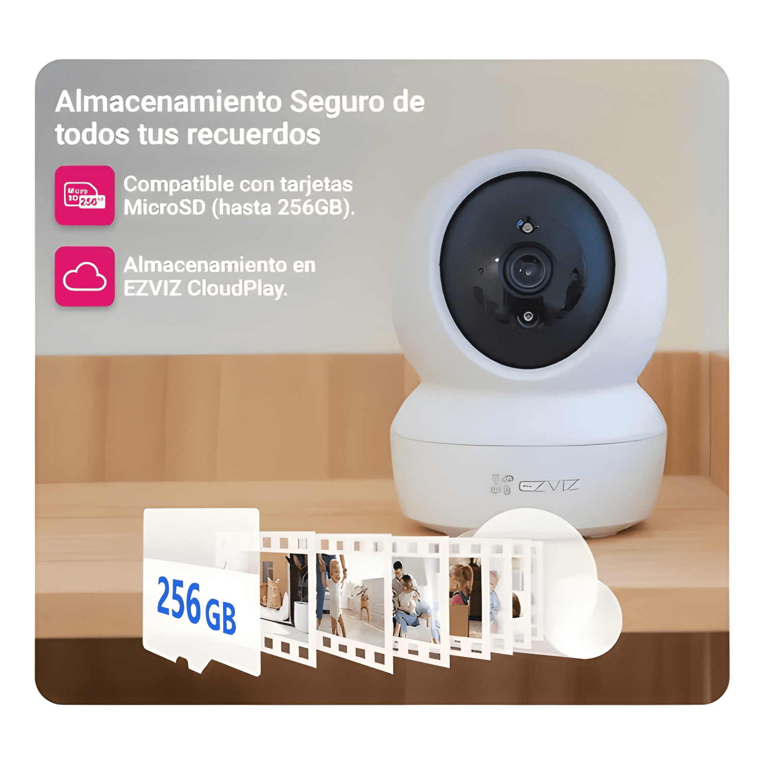 Camara Seguridad Wifi Interior H6c Pro 2k Deteccion Blanco-4