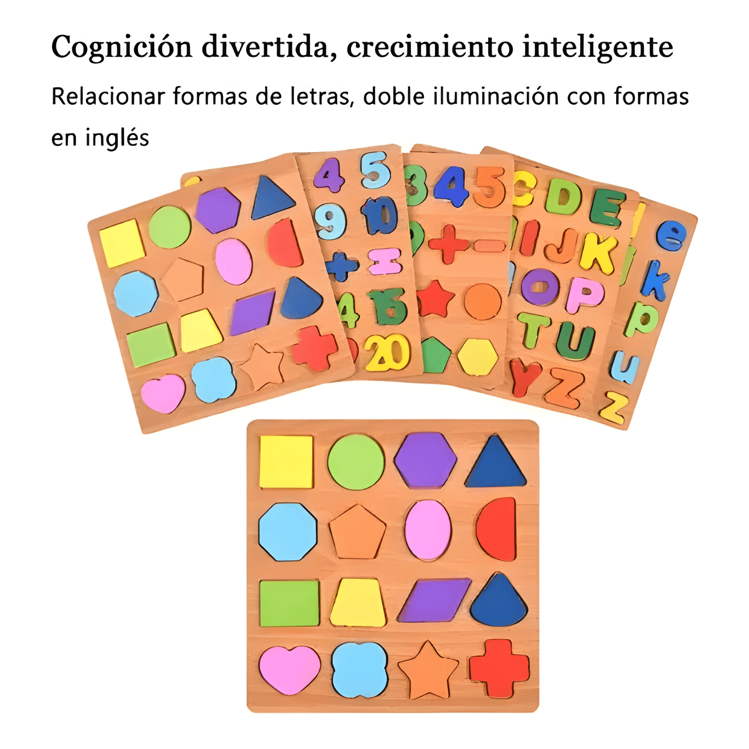 Pack 11 juguetes didácticos de madera niños montessori #2-3