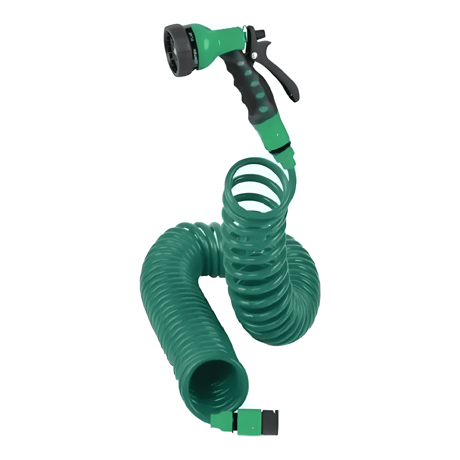 Manguera 15 mts espiral expandible casa jardin Verde-1
