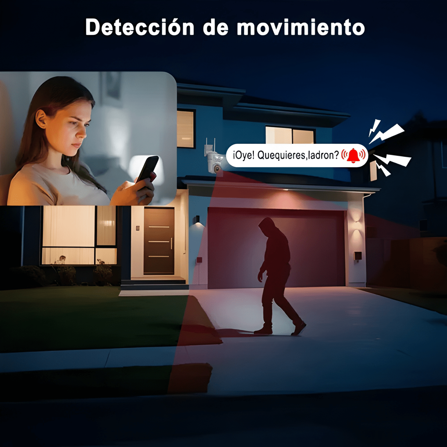 Atsg Cámara de Seguridad Doble Pantalla Wifi Ip 360 Full Plu-3