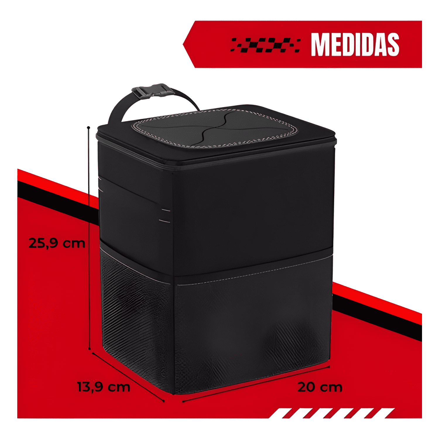 Basurero Para Auto Organizador Portatil Impermeable-3
