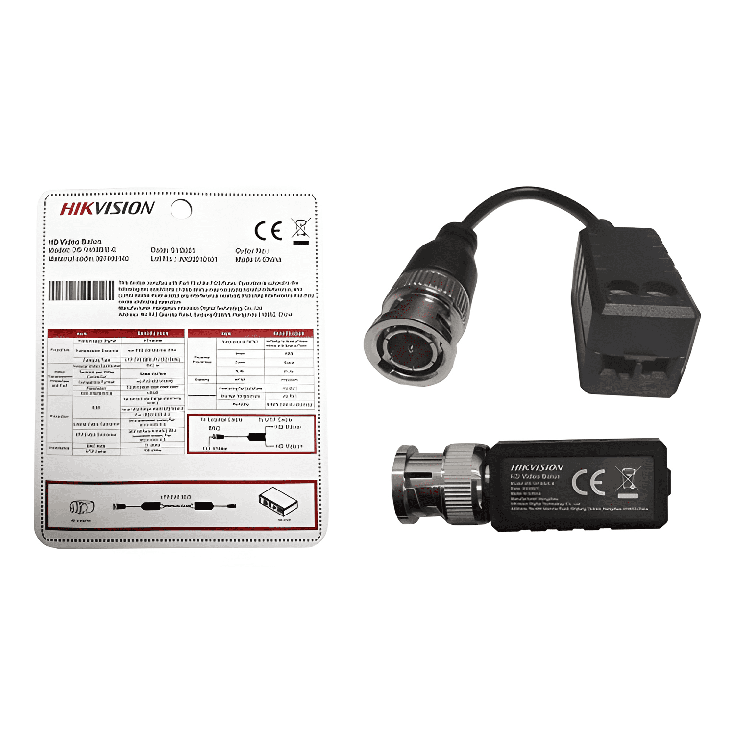 Kit 05 Pares de Balun Pasivo Hd Tvi/cvi/ahd Ds-1h18s/e(c)-3