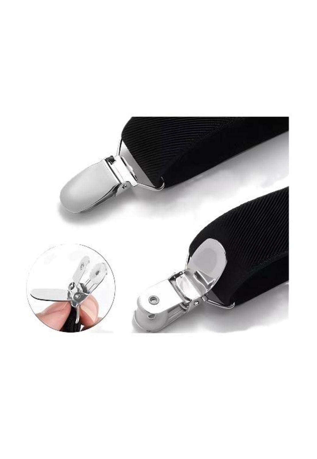 Tirantes suspensores para pantalones 110 cm, gris-5