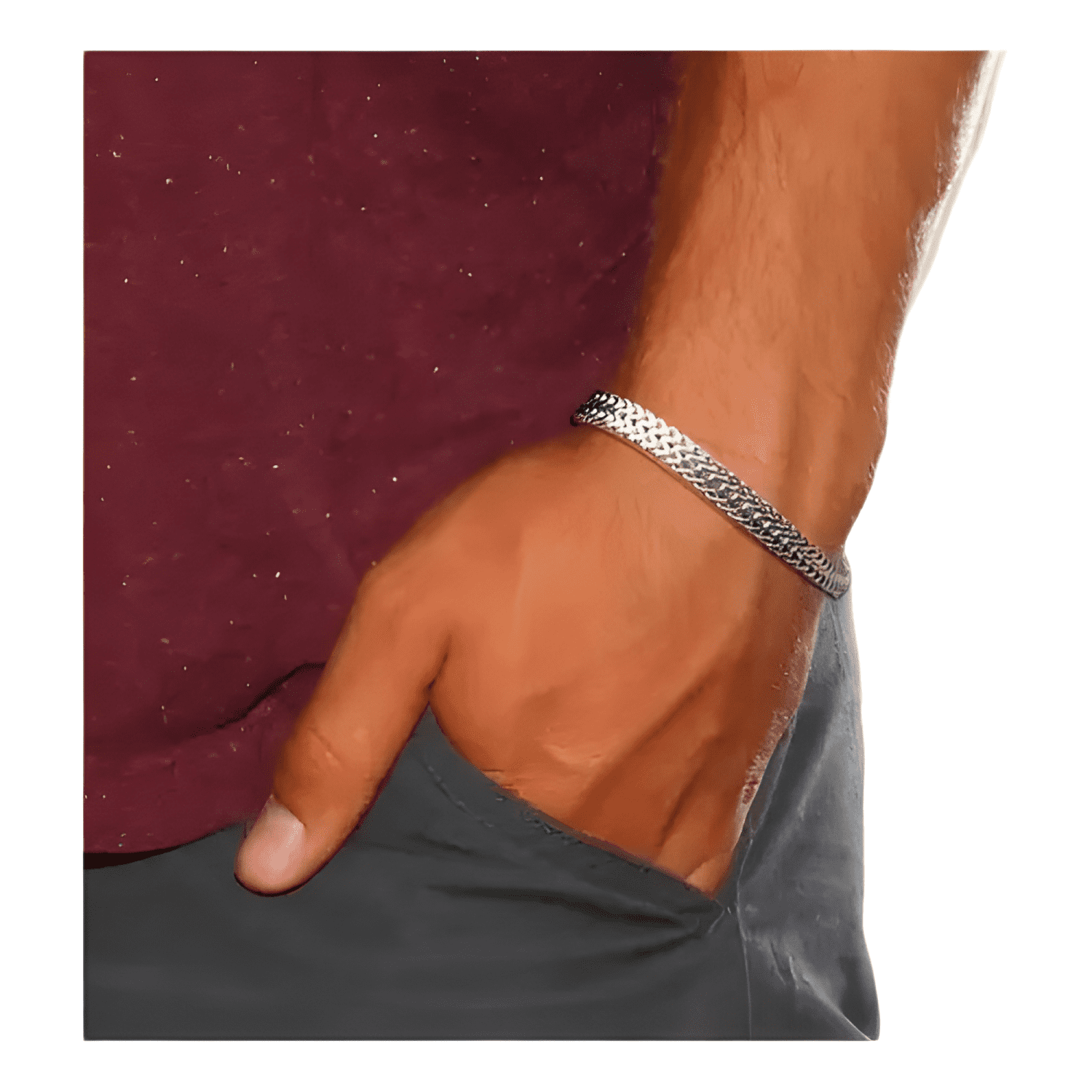 Pulsera personalizada de moda para hombre-0