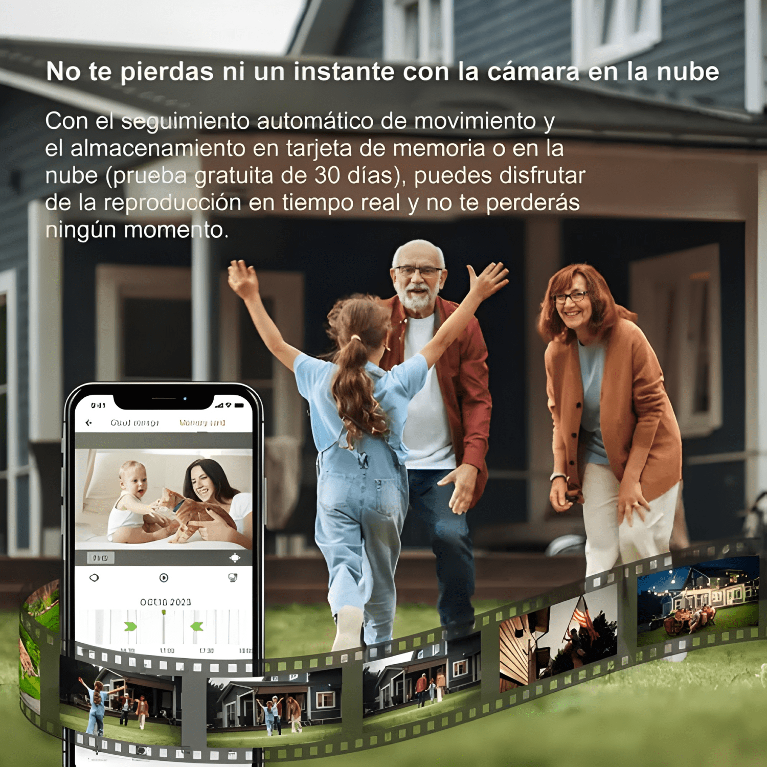 Cámara Seguridad Wifi Audio Bidireccion Alarma Ip66 Blanco-2