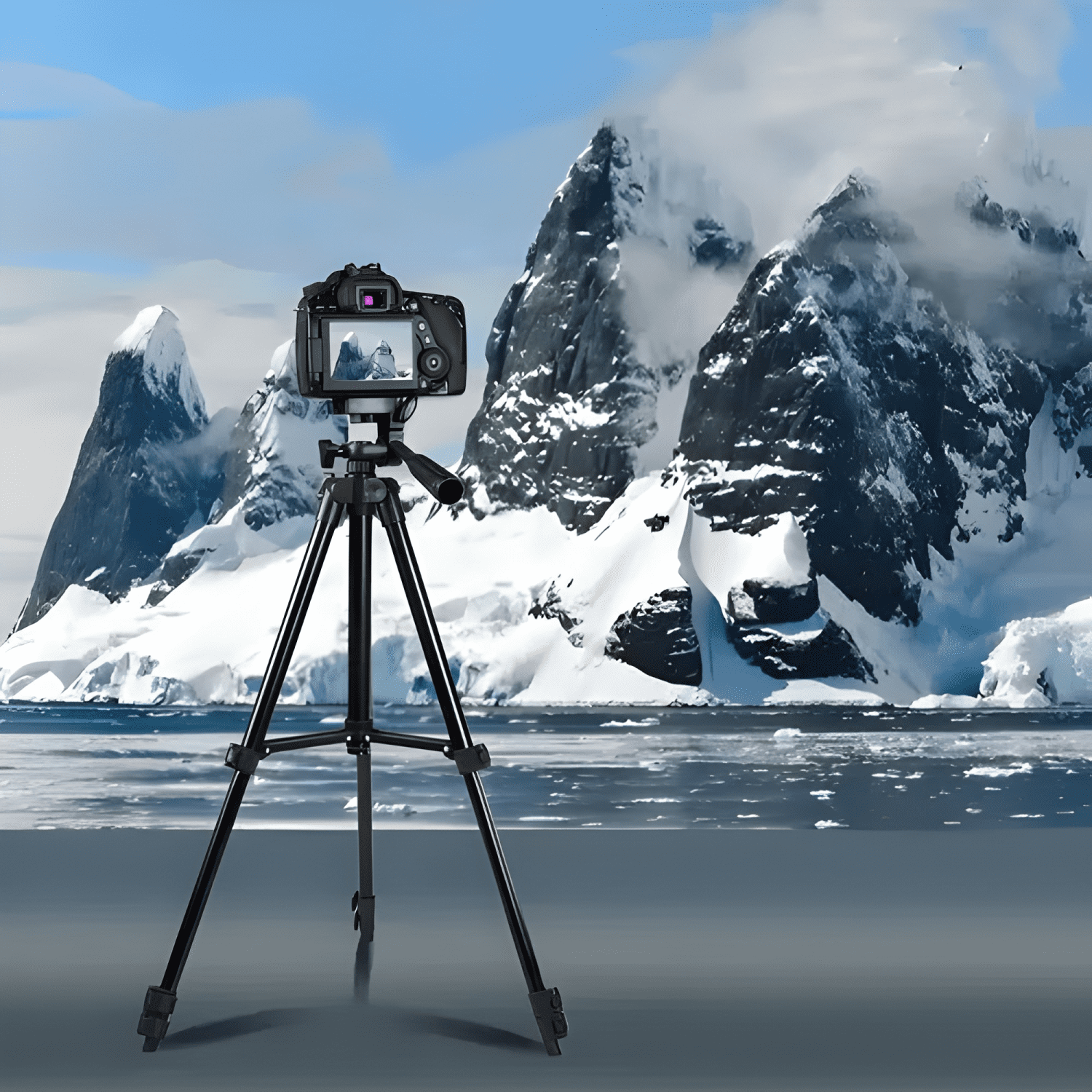 Trípode Para Cámara 360° Profesional Color Negro-3