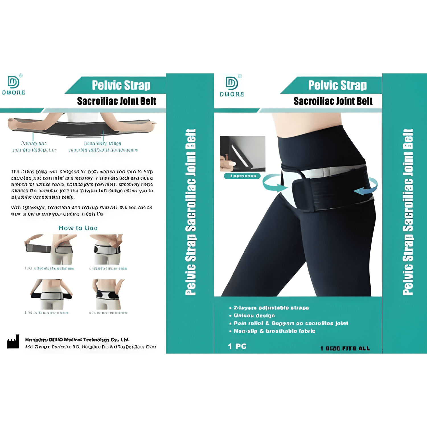 Faja sacro lumbar ciática columna lumbago talla única-3