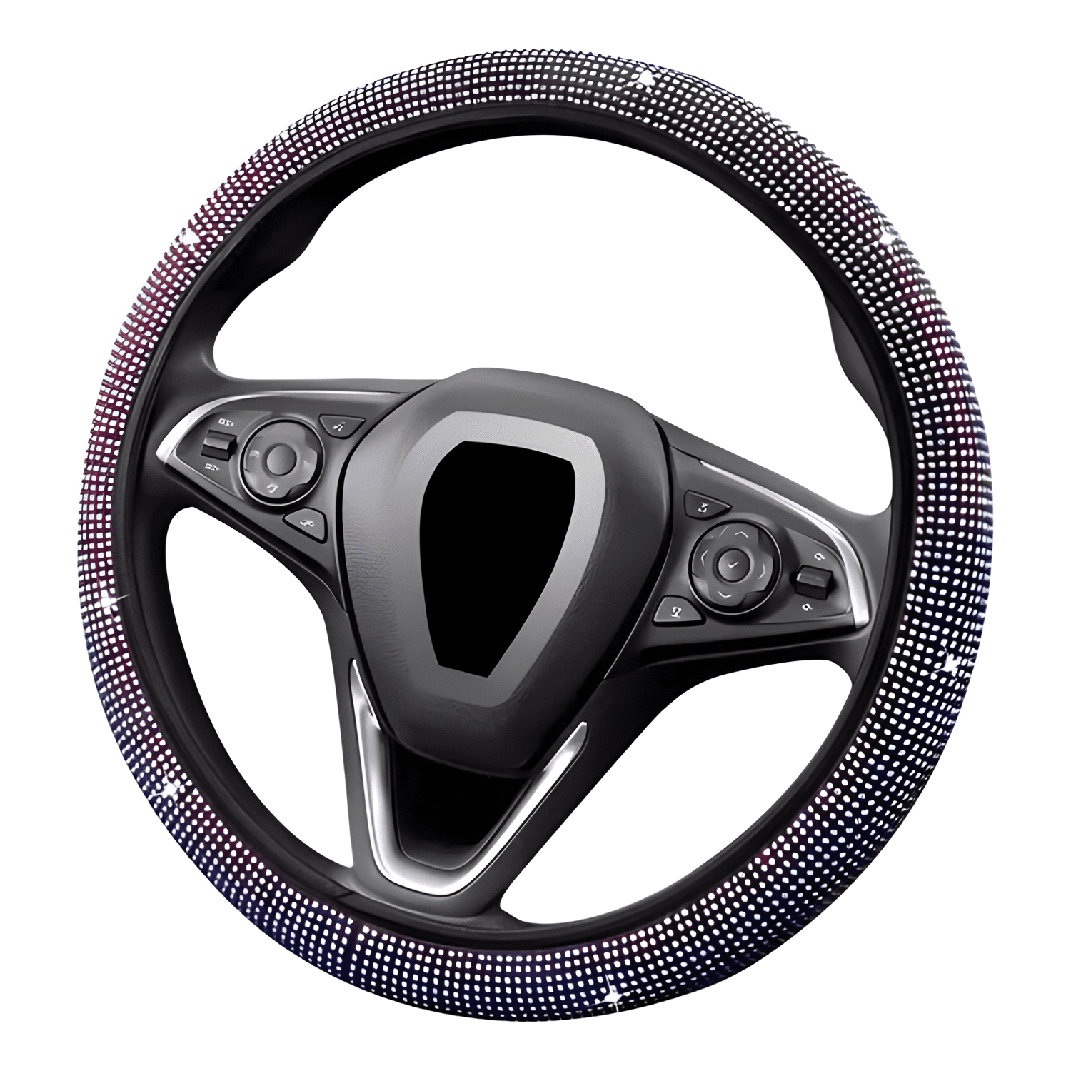 Funda Cubre Volantes Acsesorios para Auto Diamante Redondo-0