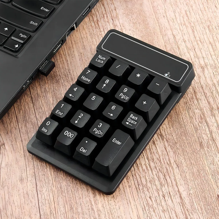 Teclado numérico inalámbrico 2.4ghz waterproof negro-0