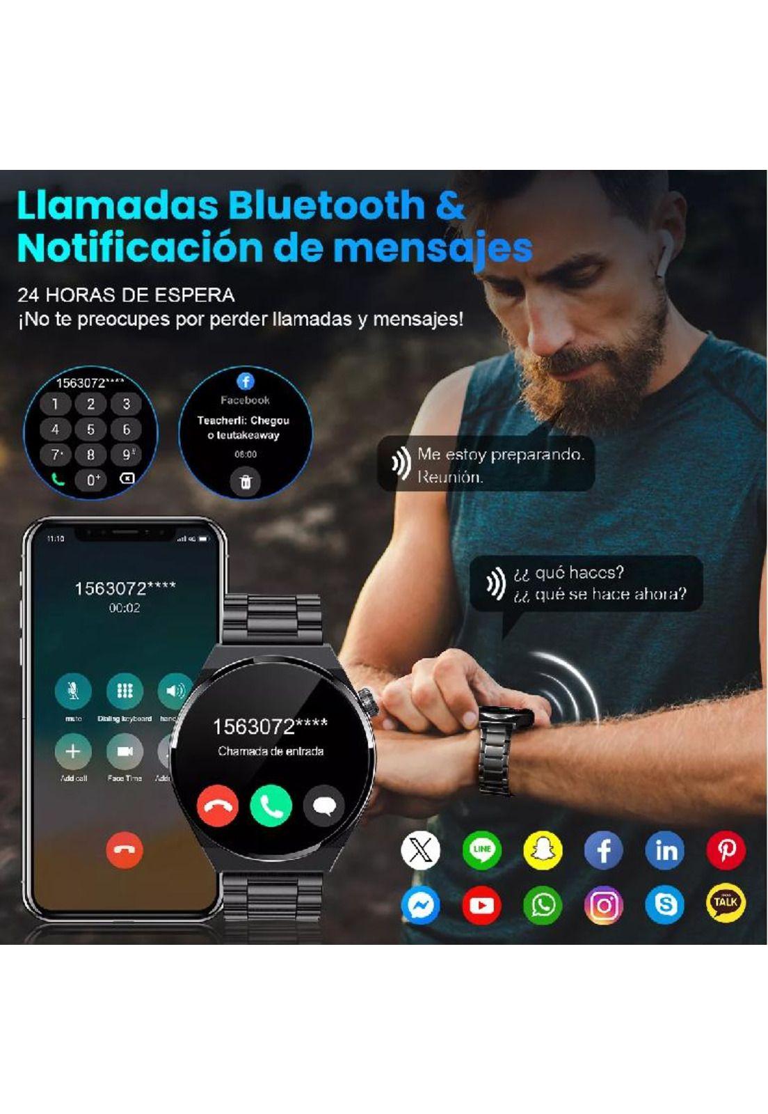 Reloj inteligente bluetooth llamada smartwatch color negro-4