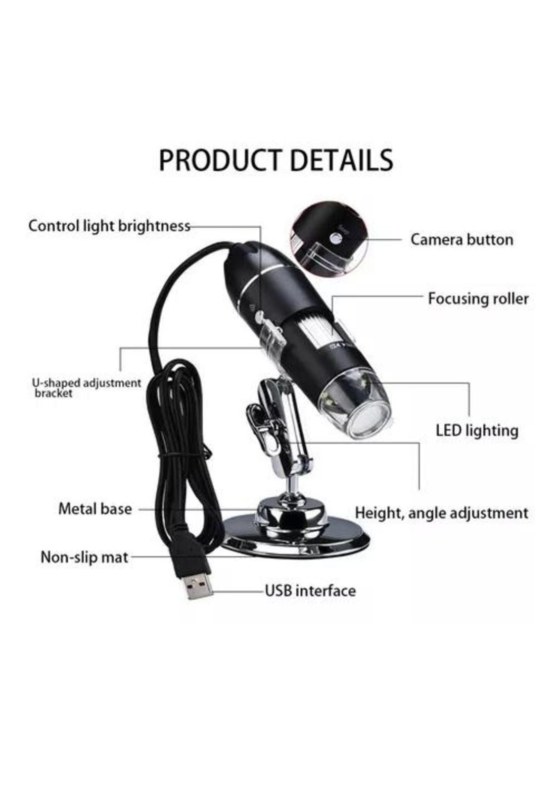 Microscopio 1600x Usb Digital 2.0 Mp/8 Luces Led Pc-notebook-3