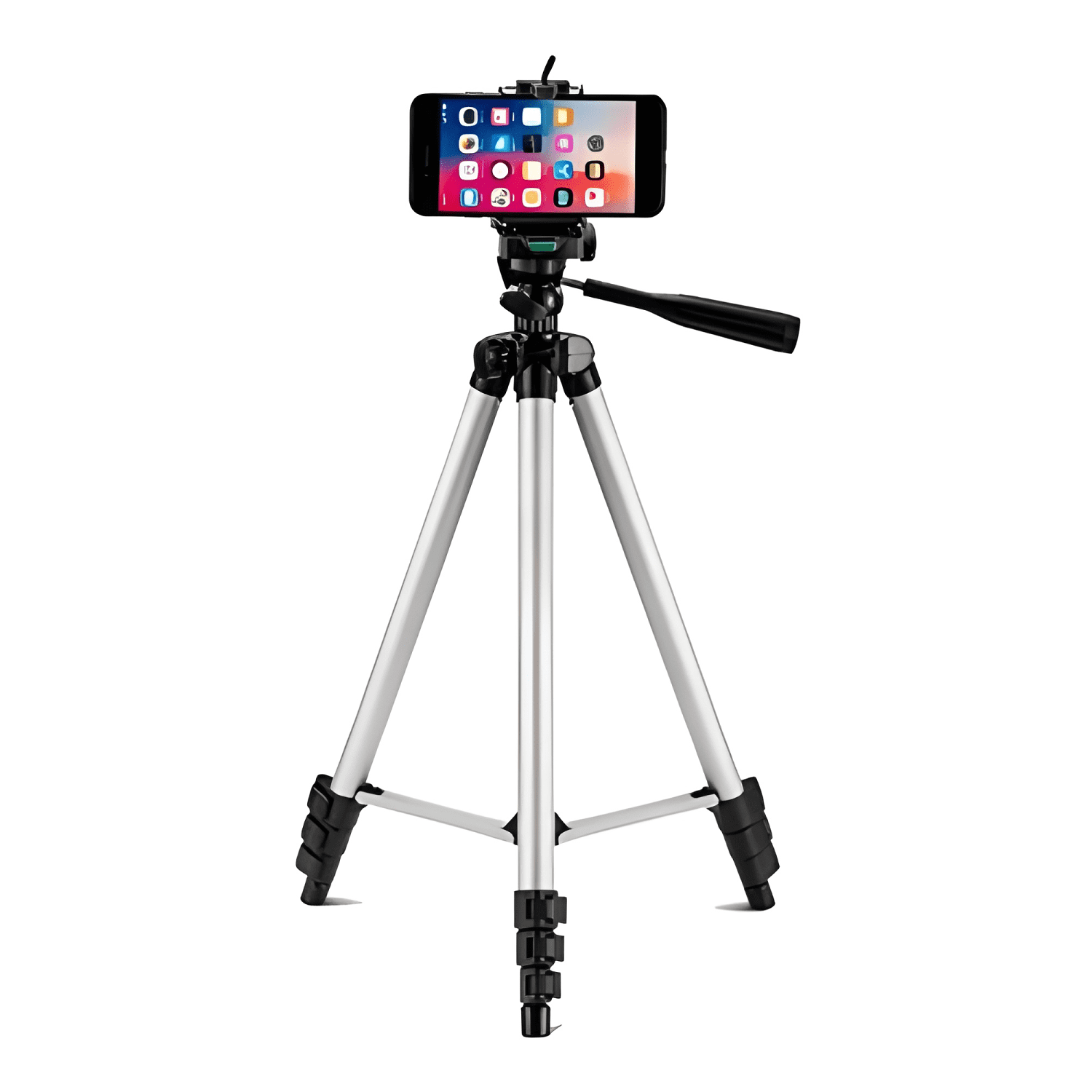 Tripode Celular 3110 Soporte Nivel Presicion Camara Plateado-2