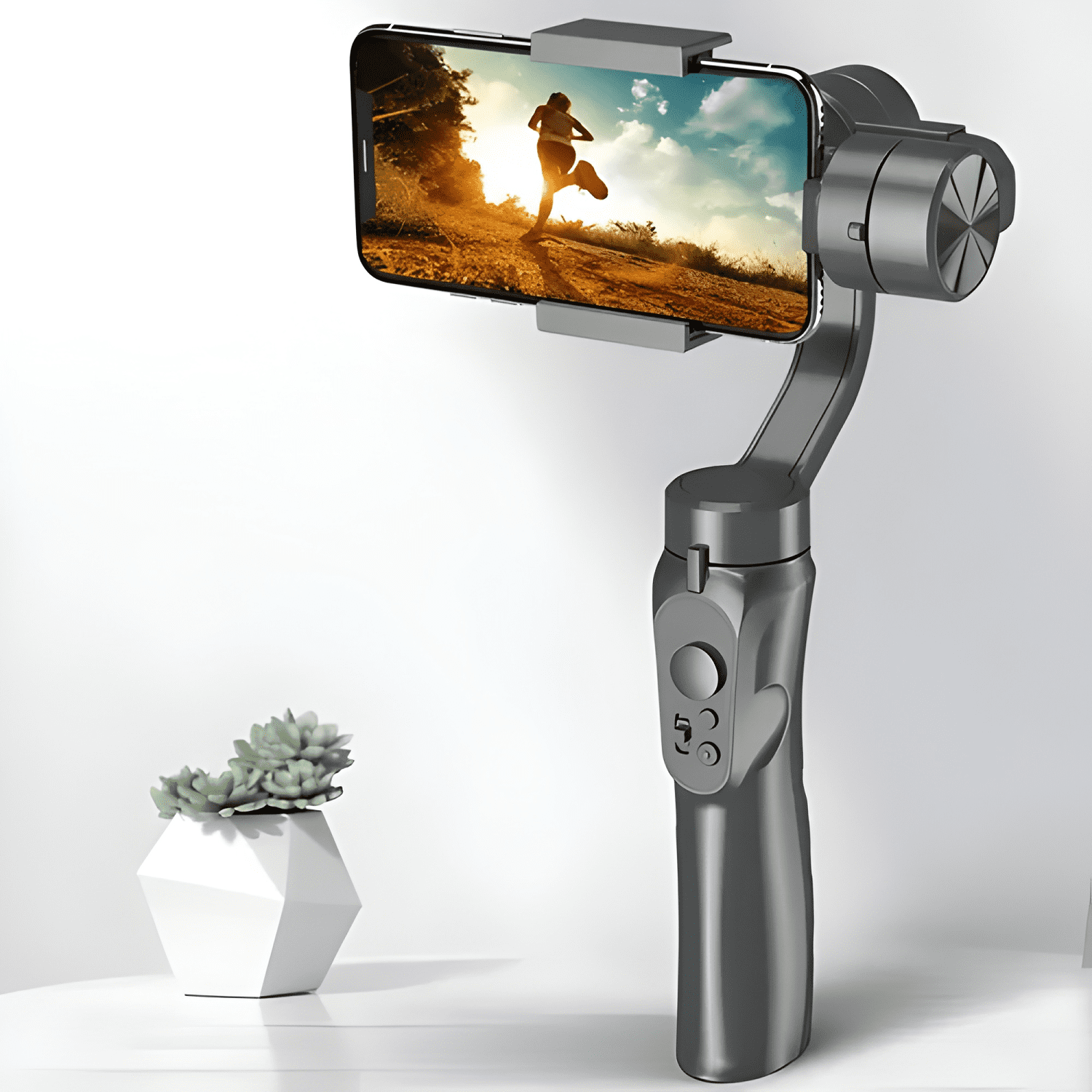 Estabilizador de teléfono celular Gimbal H4 para Negro-4