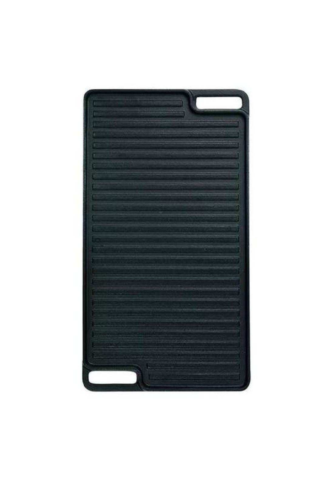 Plancha churrasquera reversible de 46x26 cm, hierro fundido-1