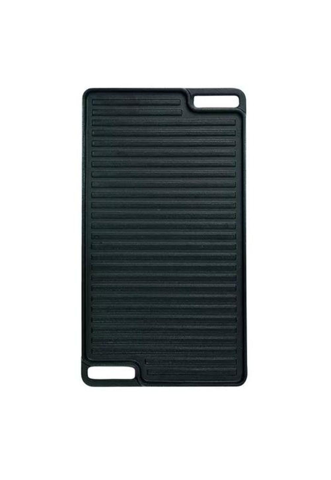 Plancha churrasquera reversible de 46x26 cm, hierro fundido-8