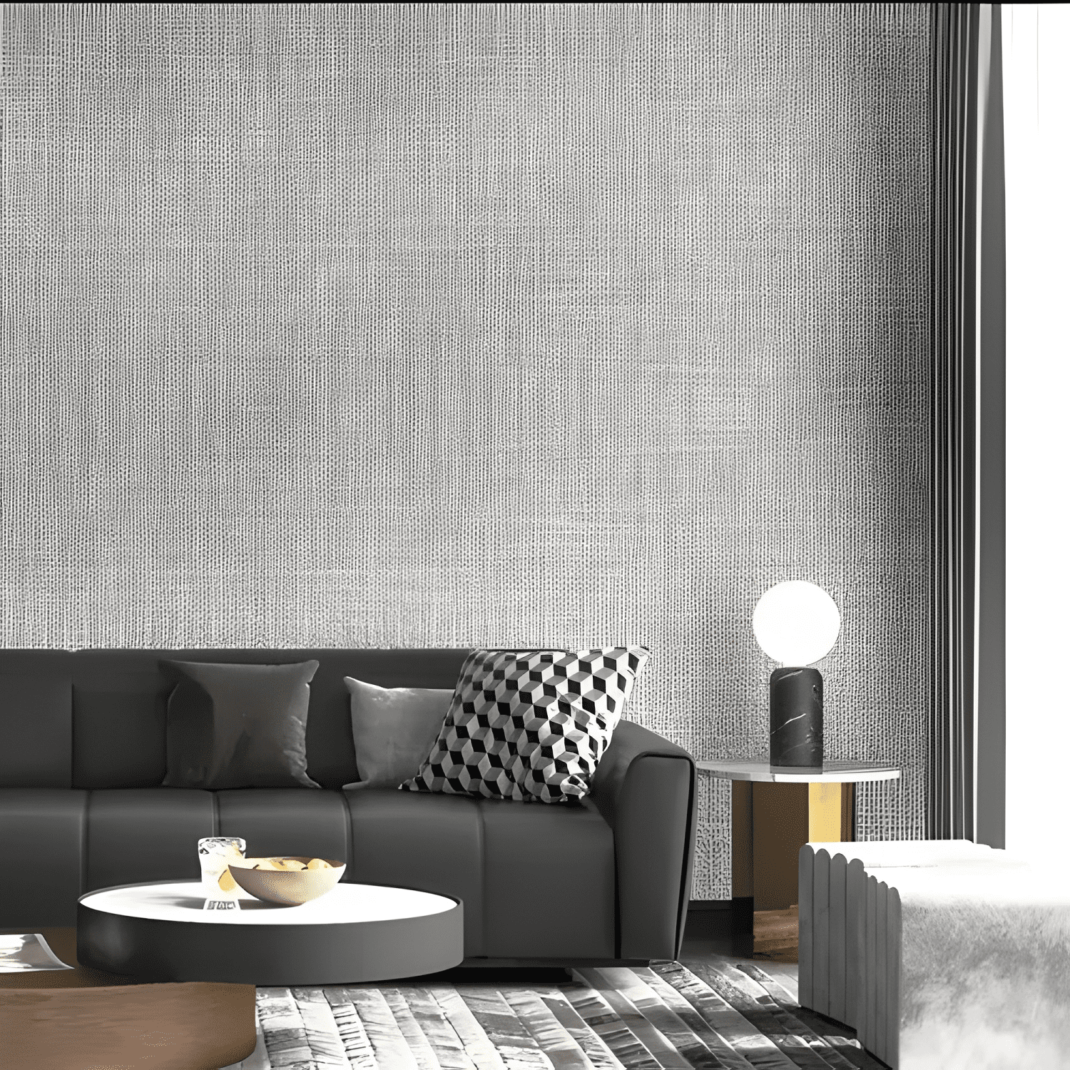 Vinilos Autoadhesivos Lino Jaspeado 2.40mx50cm Gris-4