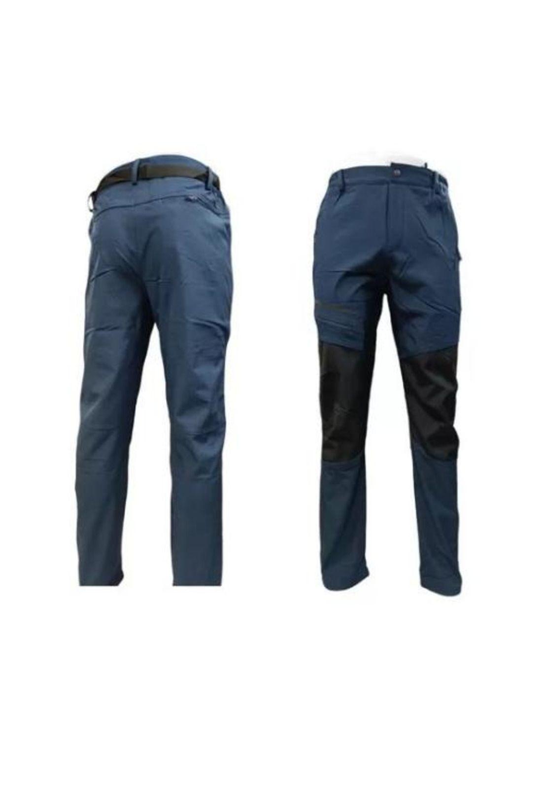 Pantalón outdoor hombre impermeable para nieve, color azul oscuro M-2