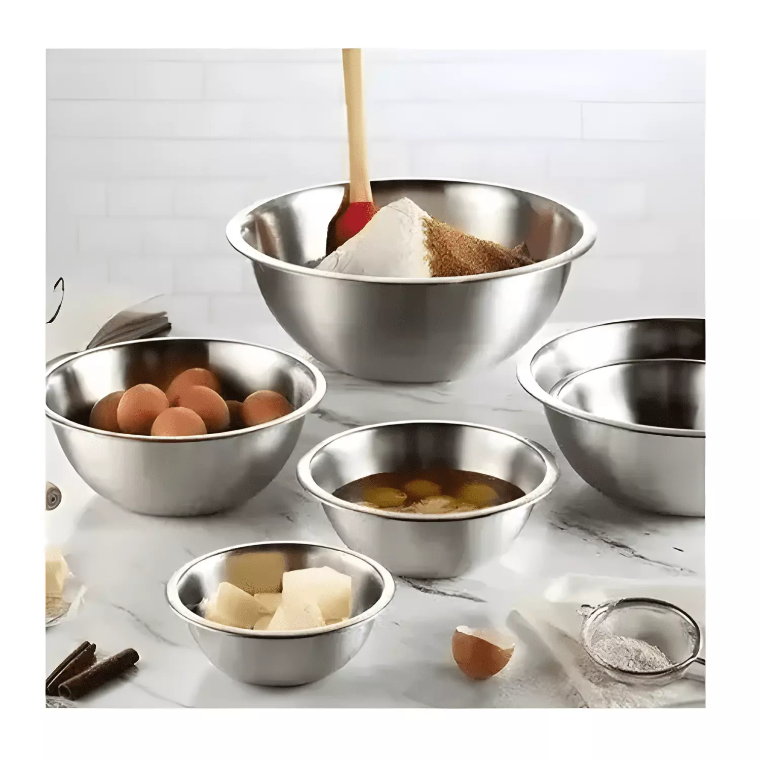 Bowl acero inoxidable 26 CM ensaladera mezclador #2-2