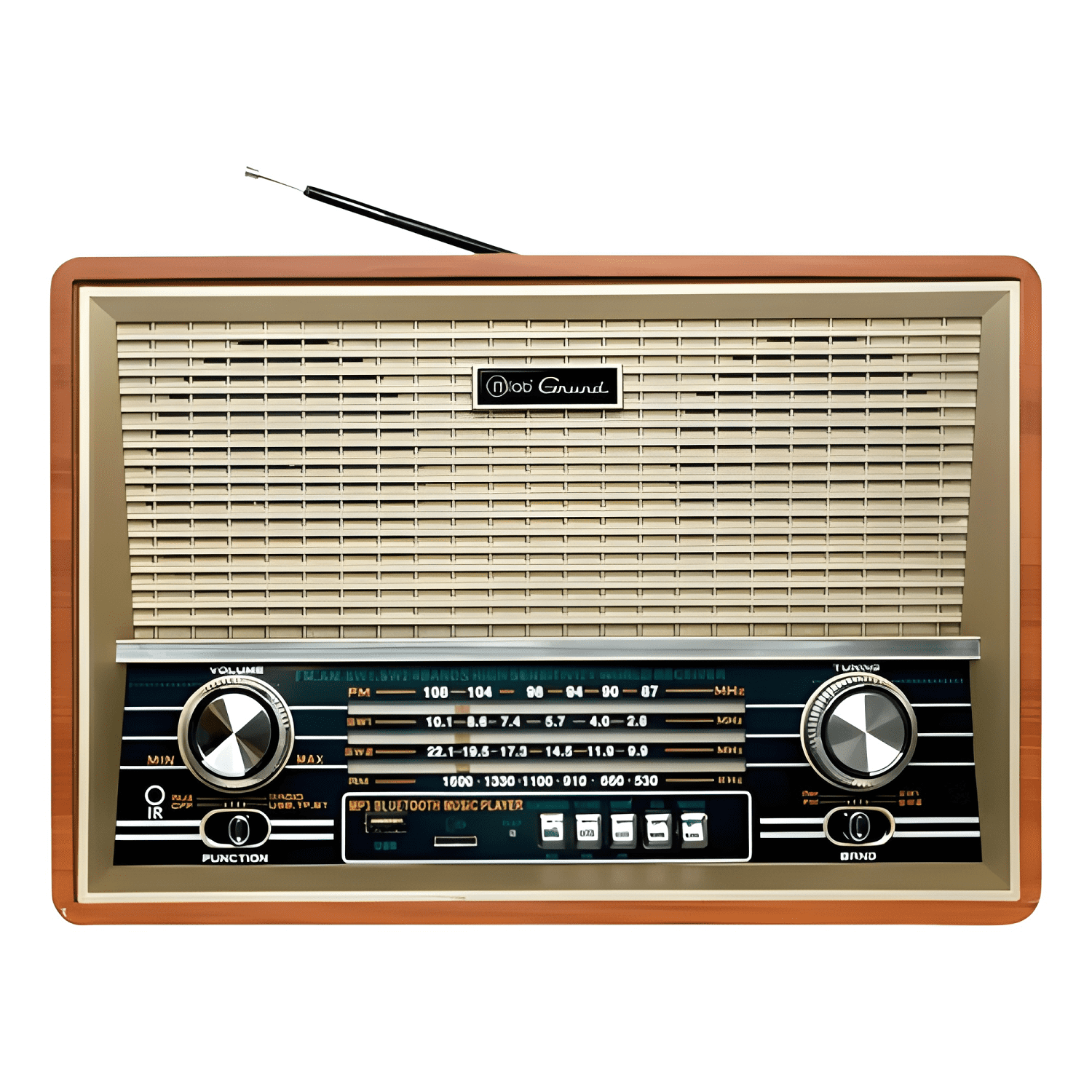 Parlante 8733 retro grund bluetooth usb fm Café #1-2