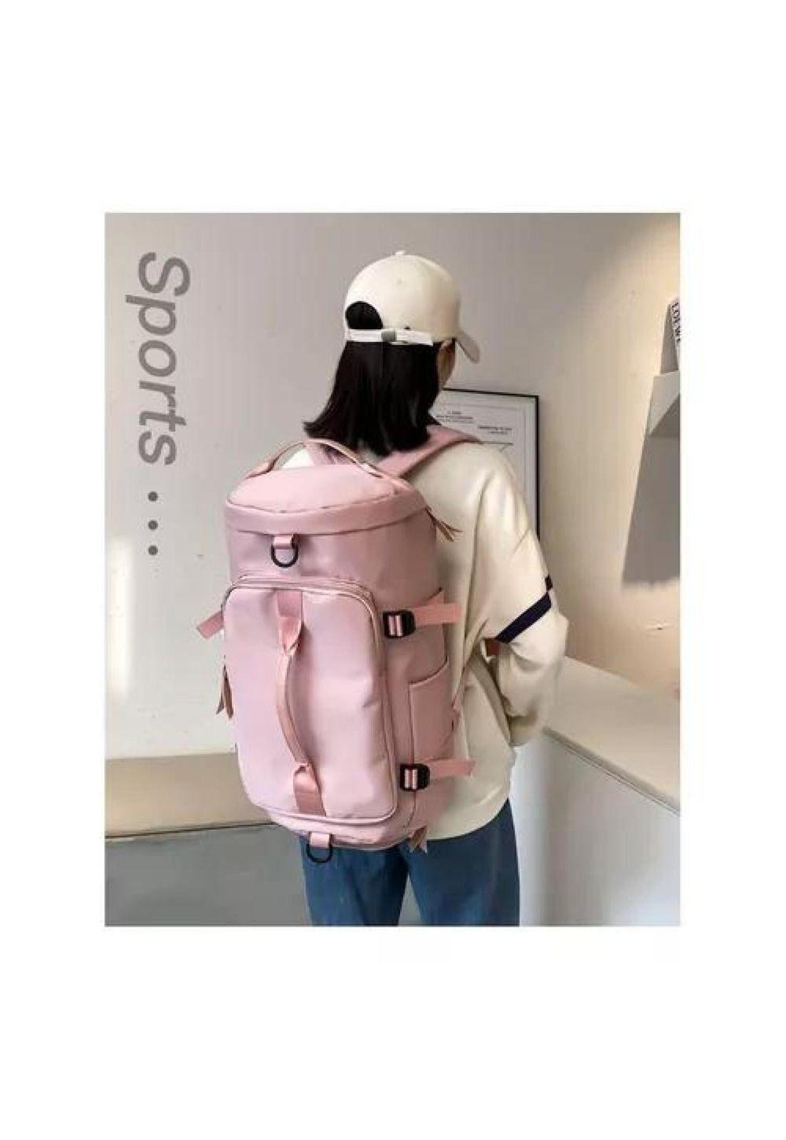 Bolso de Viaje Impermeable - Mochila Multiusos - Hombro para Gimnasio - Color Rosado-5
