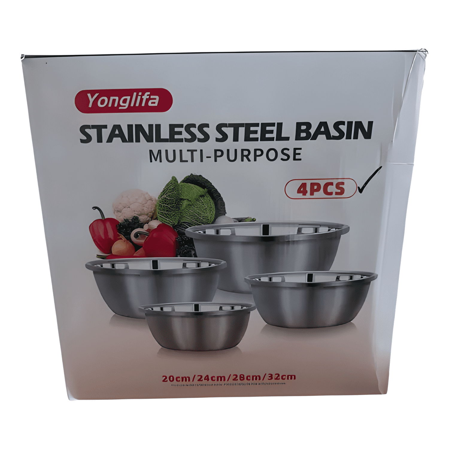 Set de 4 bowls de acero inoxidable para cocina-4