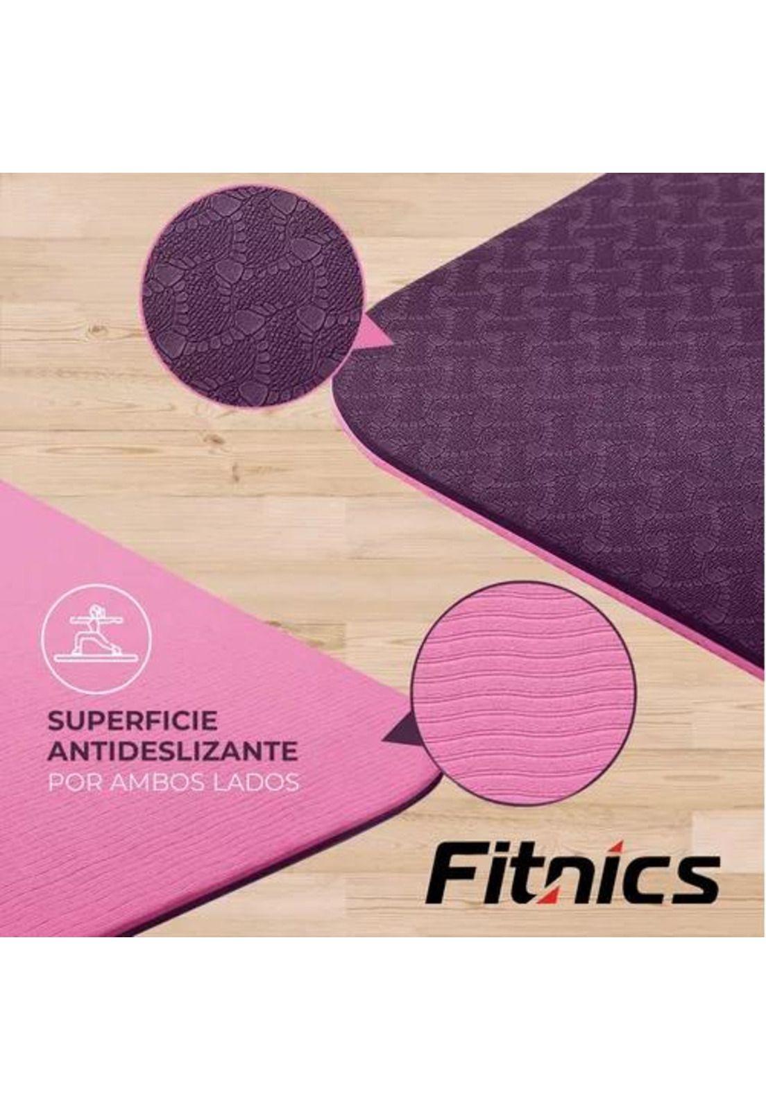 Mat de Yoga - Colchoneta Eco 6mm Doble Color, con Guías + Bolso + Correa-3