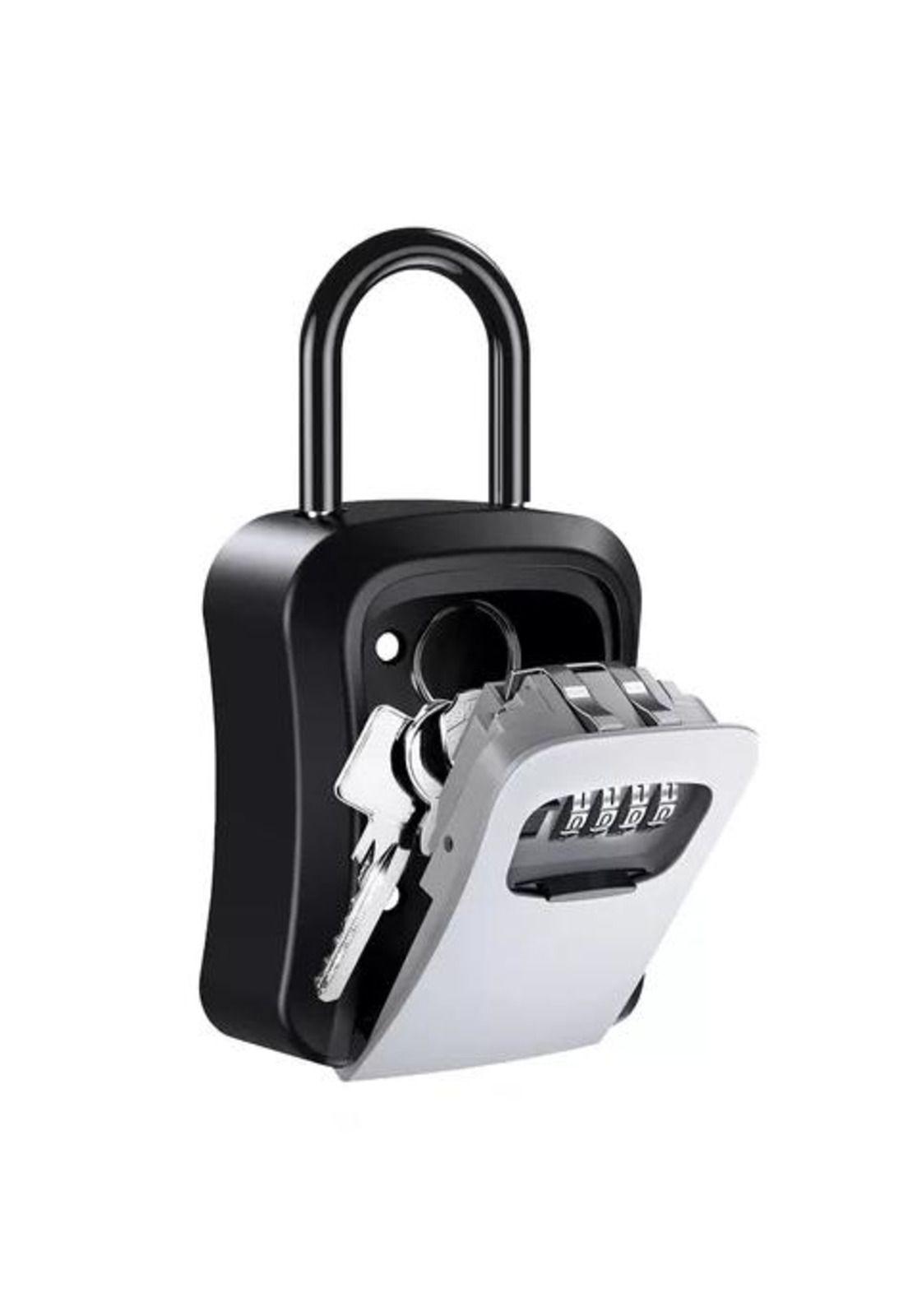 Caja seguridad porta llave candado clave color gris-0