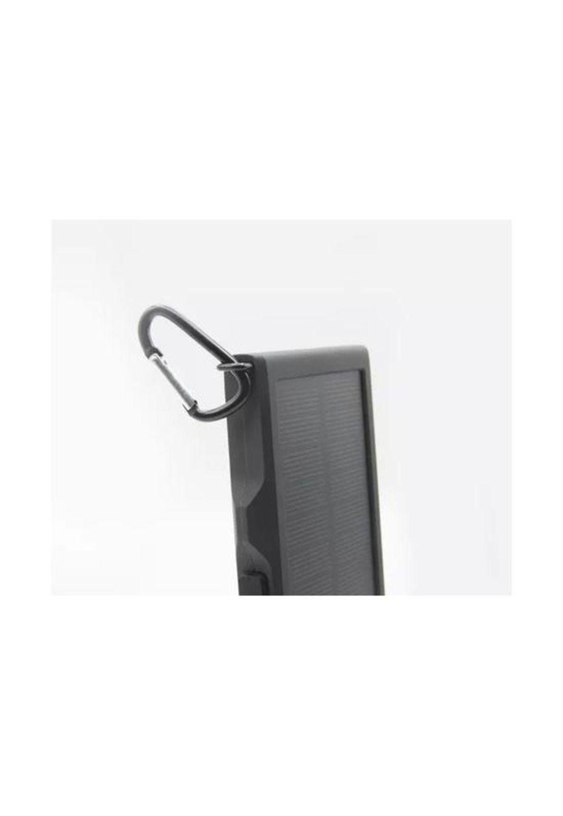 Batería recargable Powerbank 10.000mAh, carga solar, color negro-5