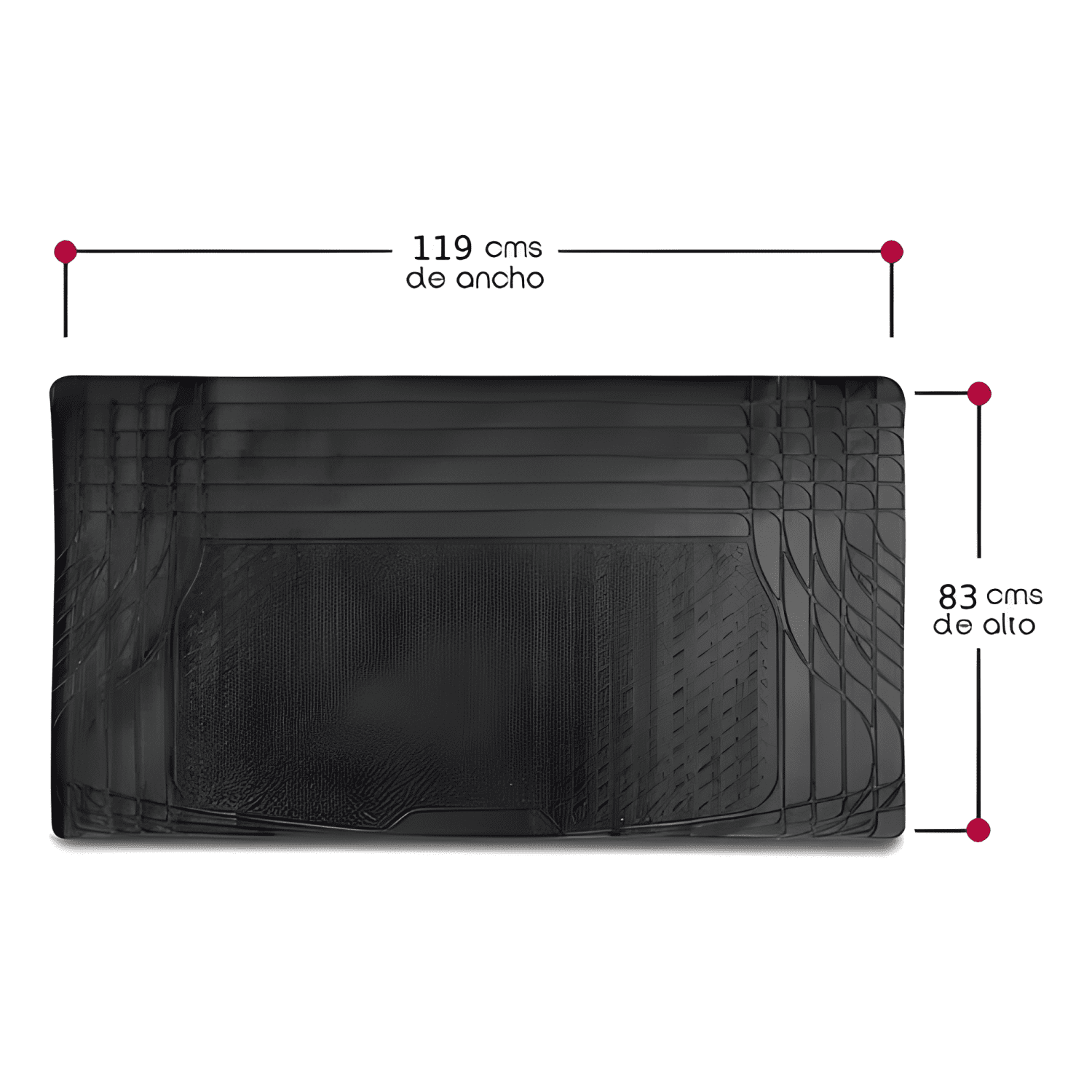 Alfombra Cubre Maletero Goma Universal Para Autos y SUV #607-2