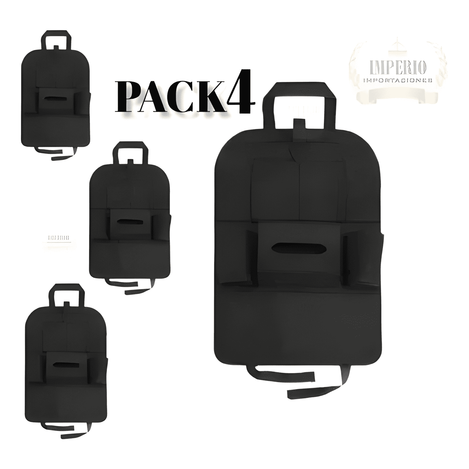 Bolso Organizador Para Respaldo Asiento Trasero Auto Pa #830-1