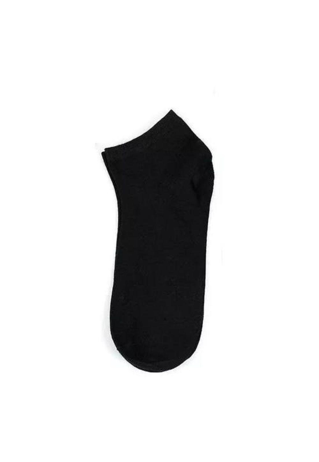 Pack de 12 pares de calcetines de bambú deportivos tobilleras, color negro, talla 39-45-2