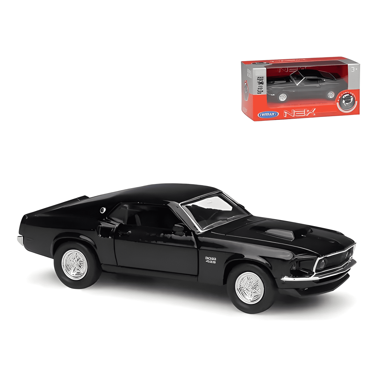 Auto Ford Mustang Boss 1969 escala 1:36-0