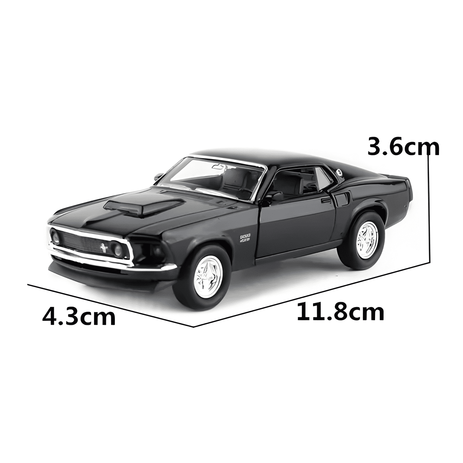 Auto Ford Mustang Boss 1969 escala 1:36-3
