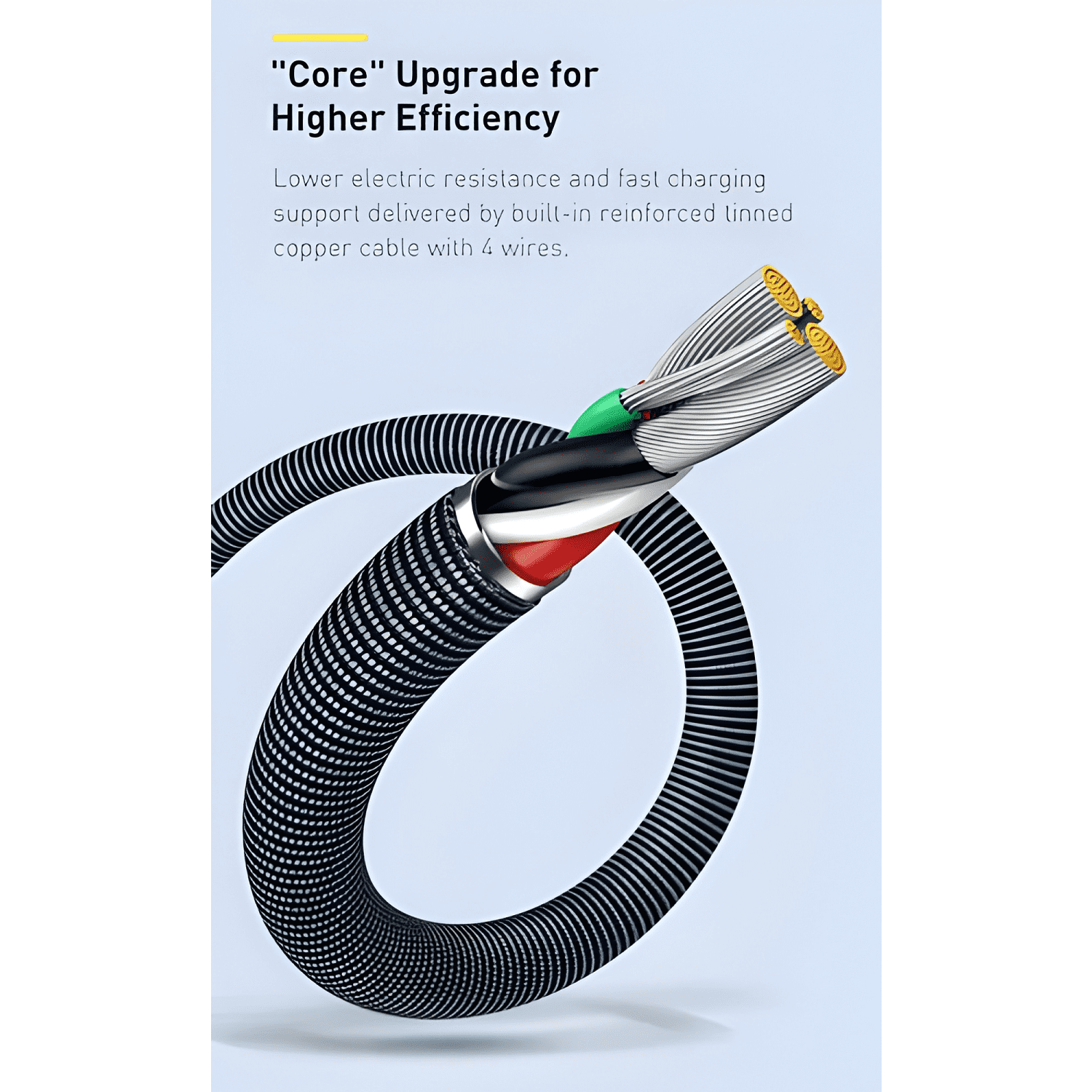 Cable de carga lightning para iphone crystal premium-4