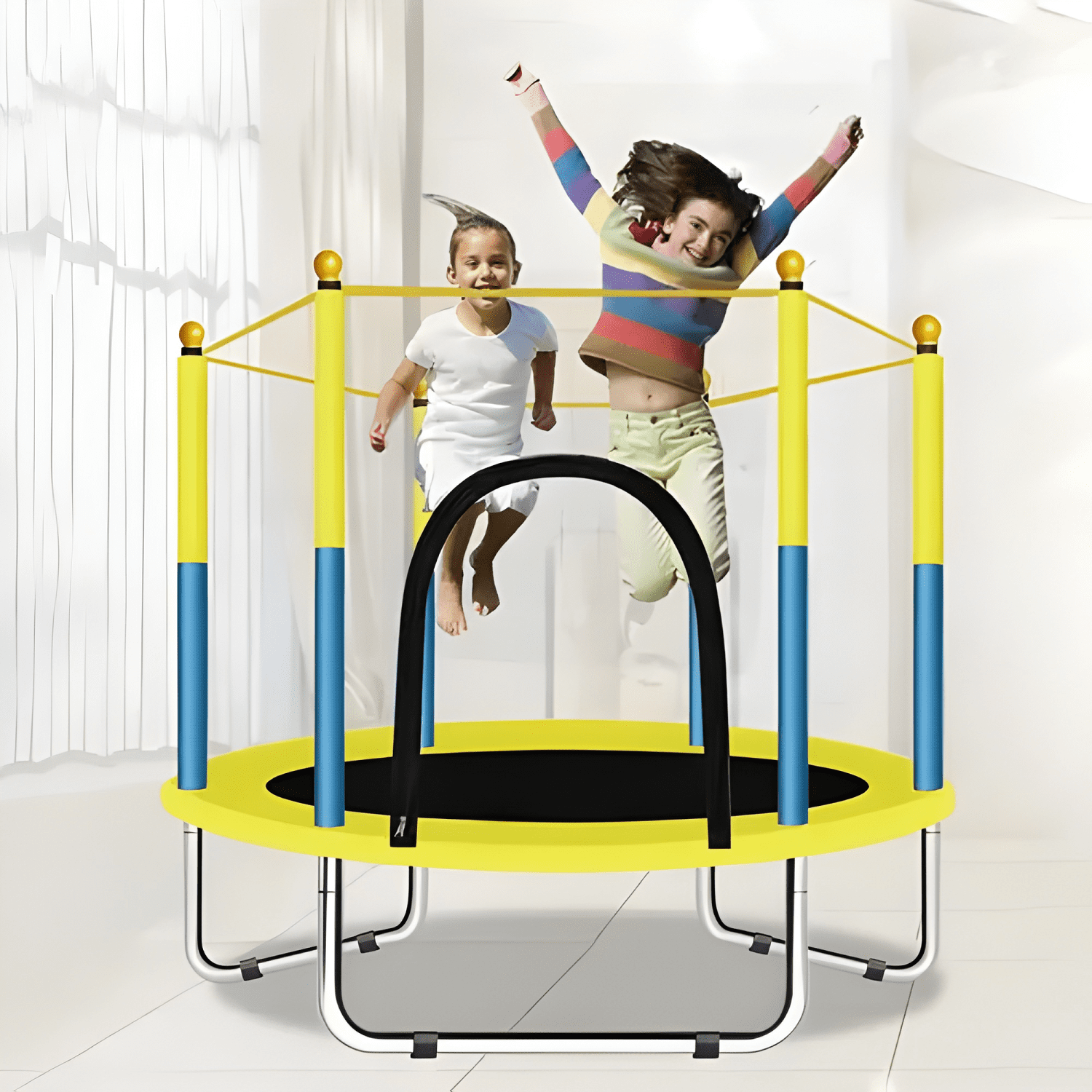 Mini trampolín cama elástica pequeña para niños-0