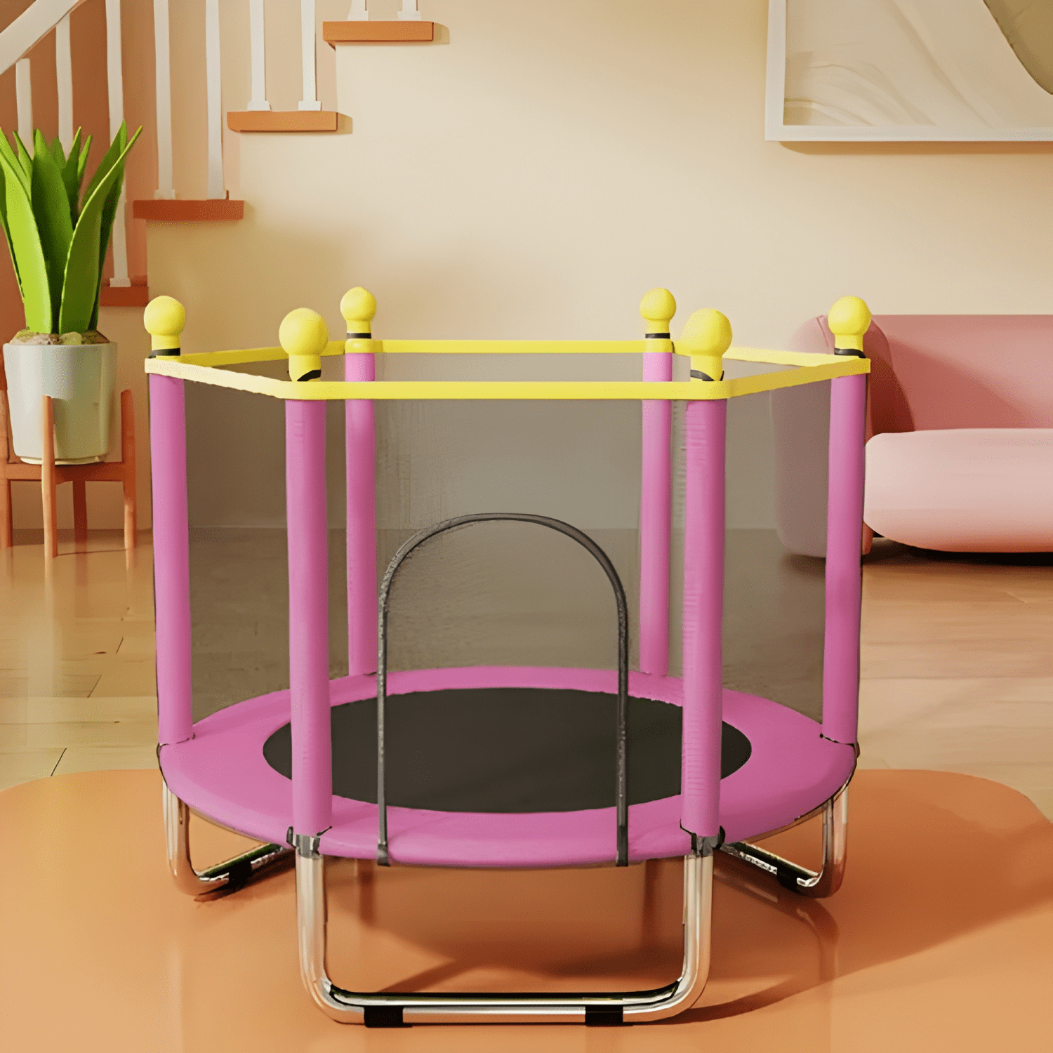 Mini trampolín cama elástica pequeña para niños-1